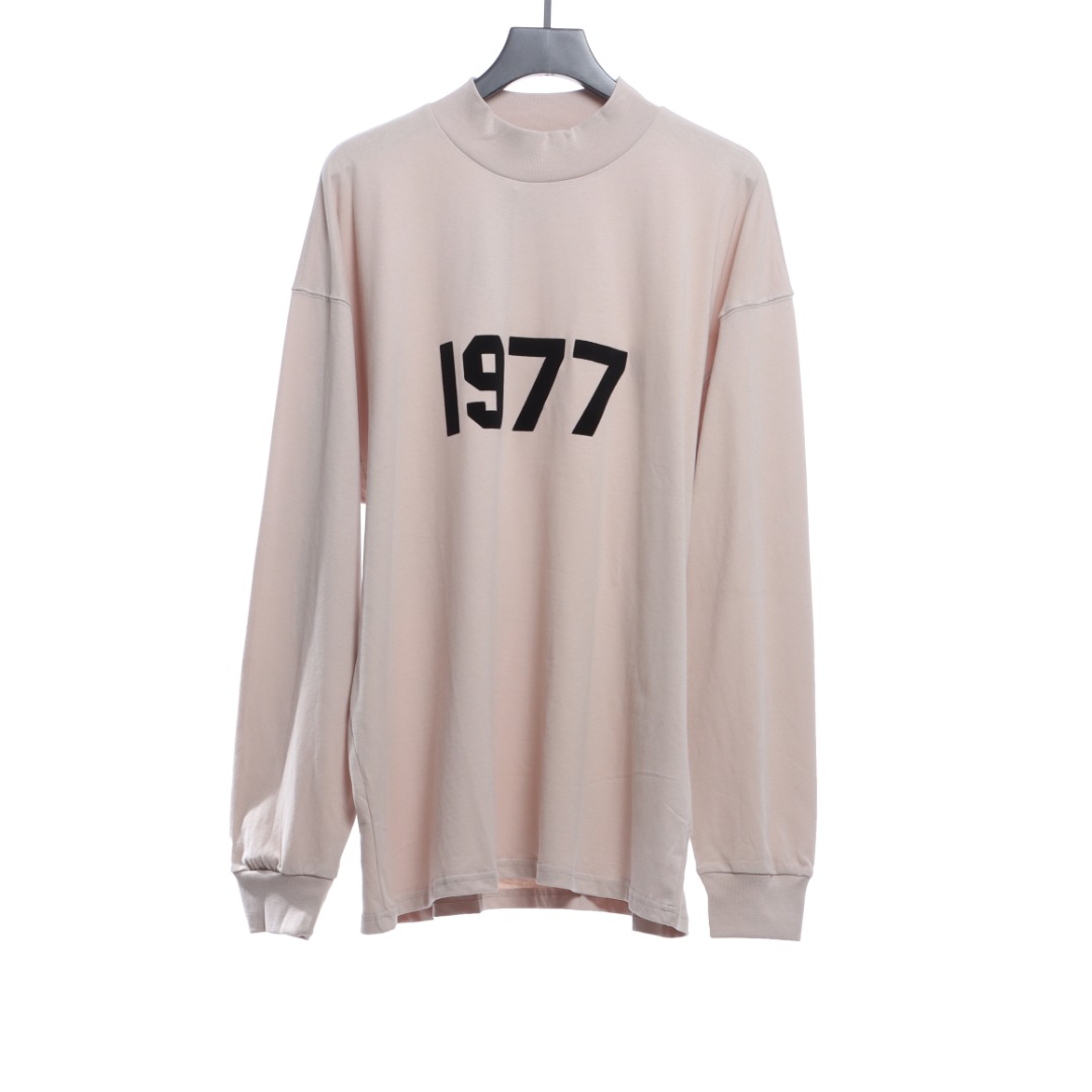 Fear of god  1977 flocking print long-sleeved T