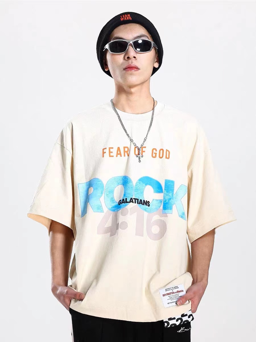 RRR123 joint FOG limited logo print short sleeves
