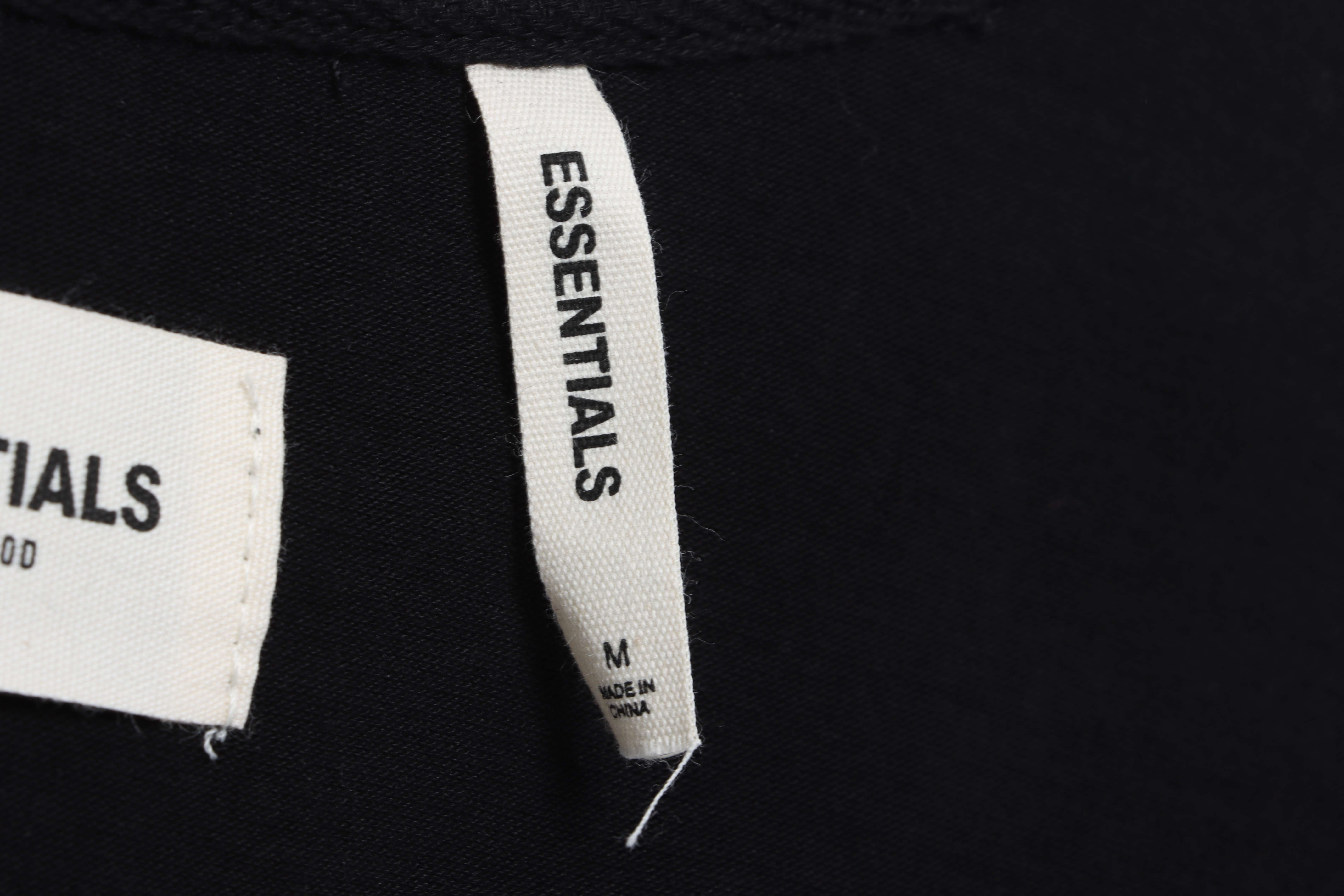 Fear of god  Essentials back five-pointed star print short-sleeved T-shirt