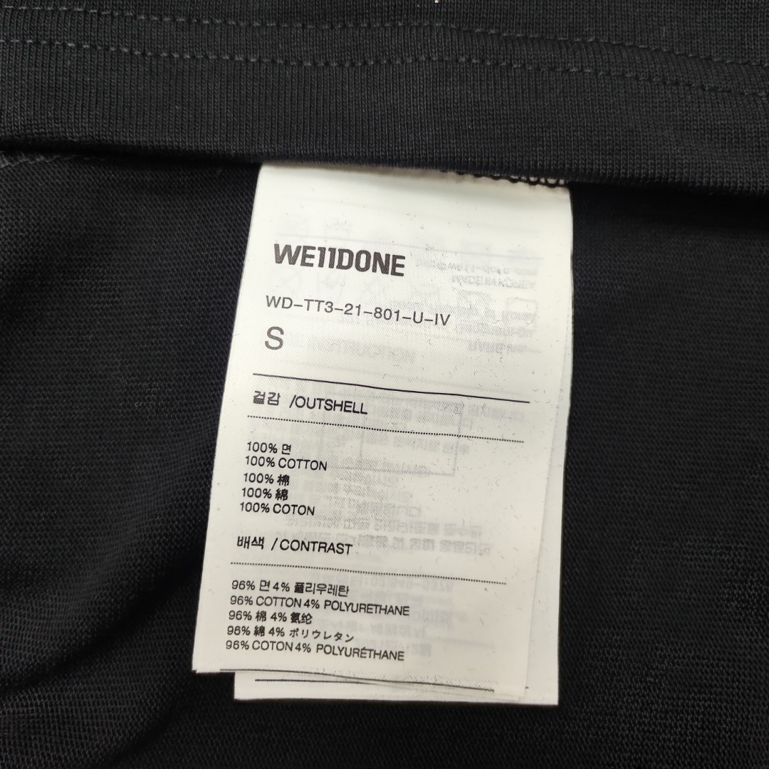 WE11D0NE TRACK Embossed Banner T-Shirt