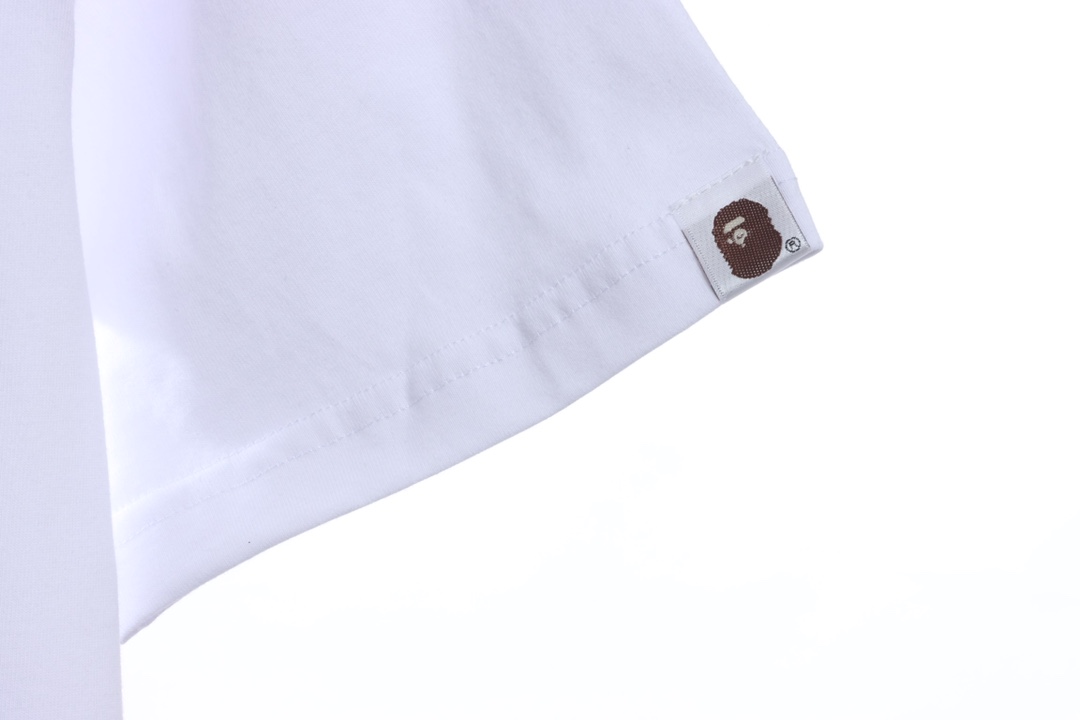 BAPE grid camouflage ape-man with short head and white sleeves