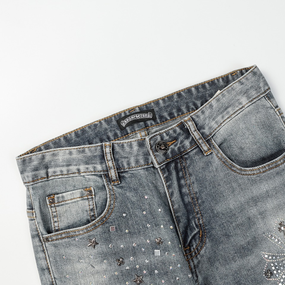 CHR0ME HEARTS 202323FW DENIM CROSS Pants