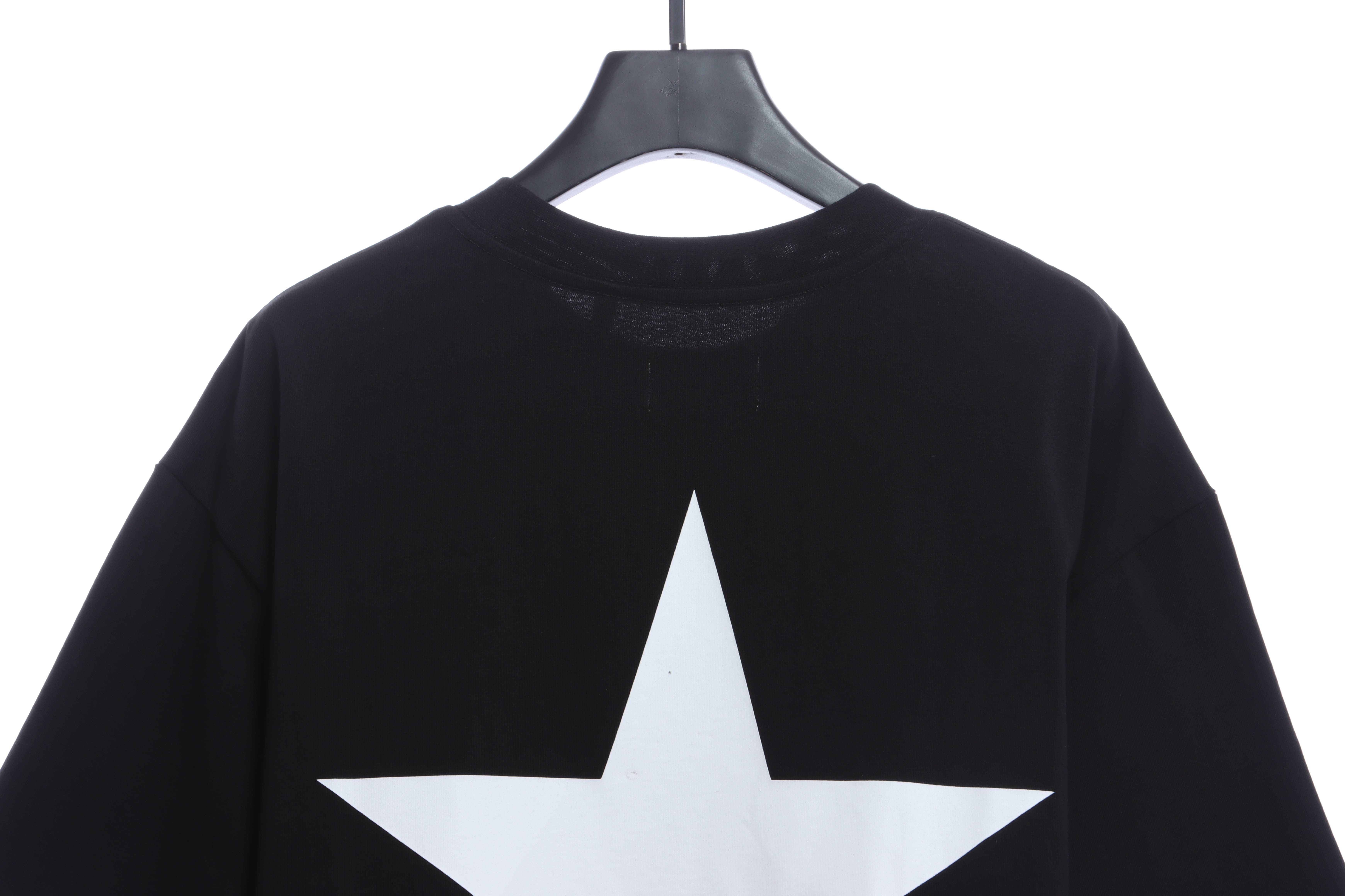 Fear of god  Essentials back five-pointed star print short-sleeved T-shirt