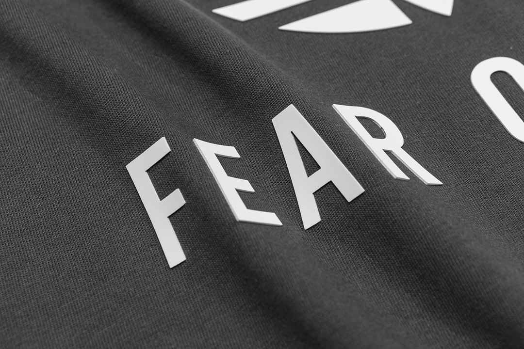 Fear of god x Adidas 1930 flocking print long-sleeved Tee