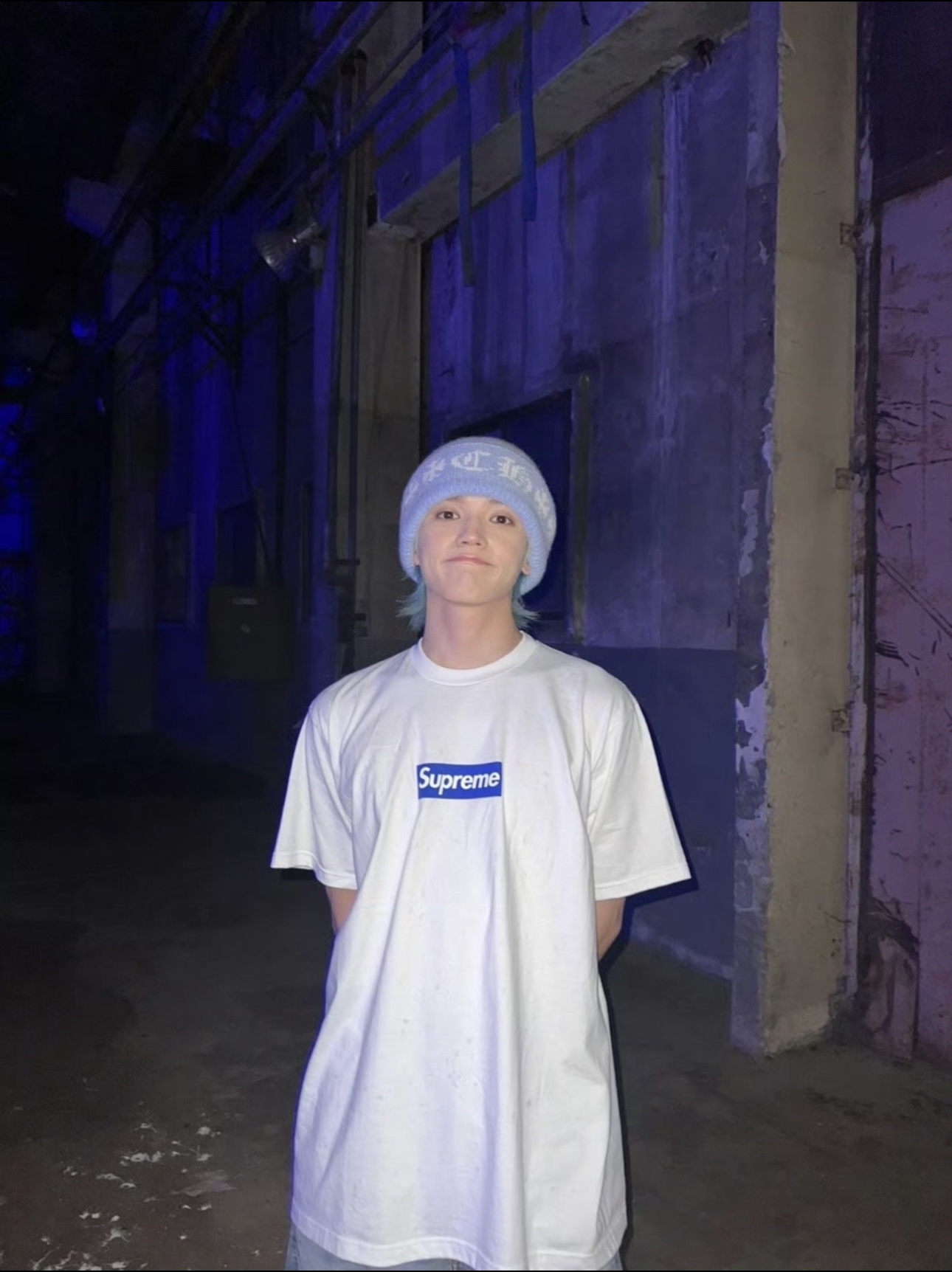 Suprem3 Seoul Box Logo Tee White