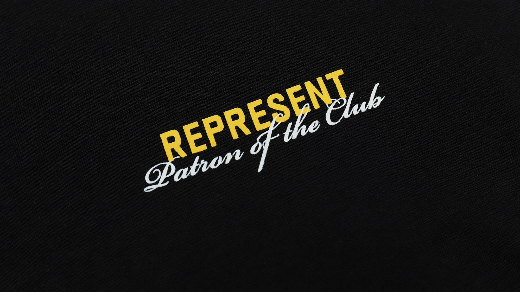Represent X Manchester limited slogan print short-sleeved T-shirt black