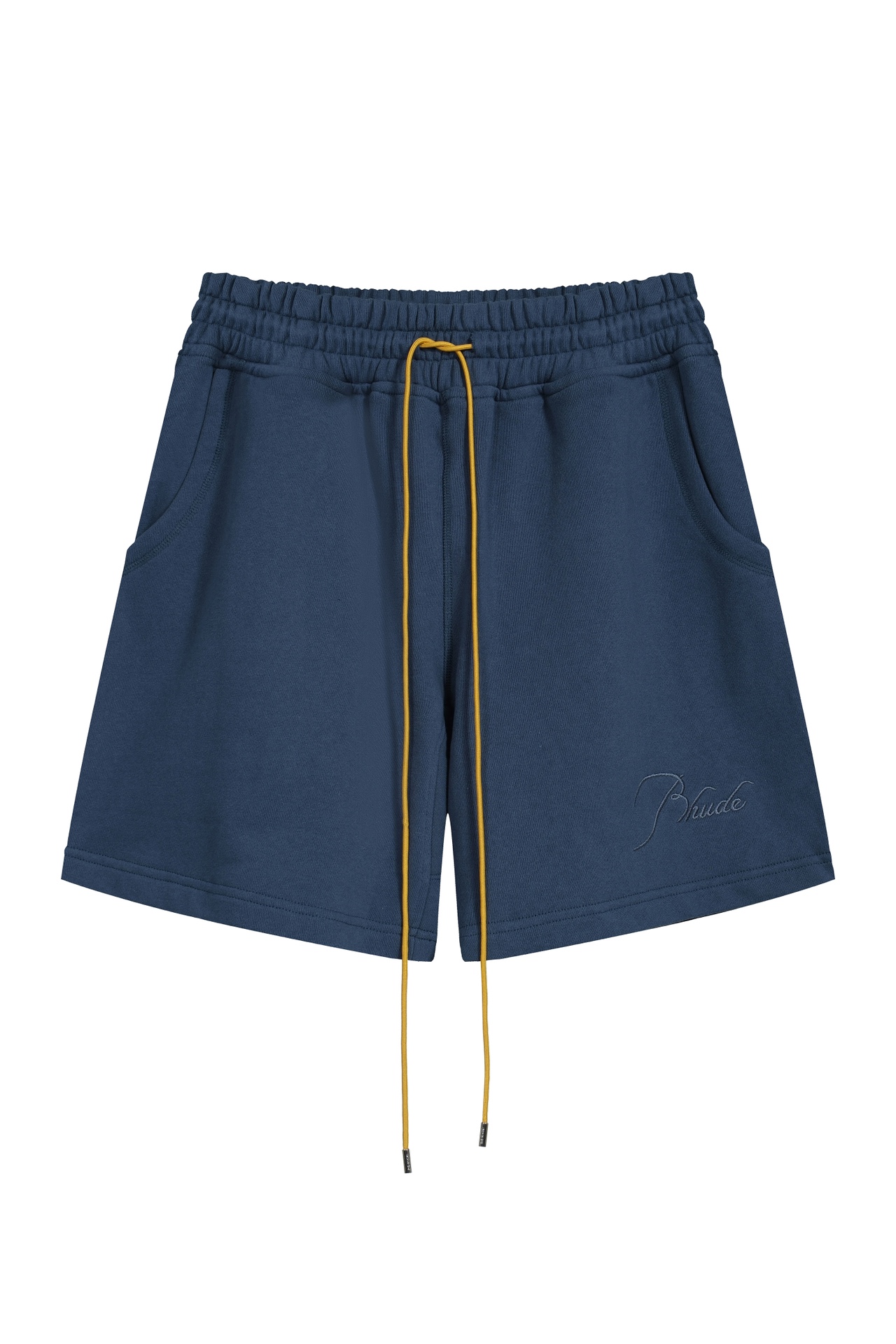 RHUDE monogram logo embroidered drawstring shorts