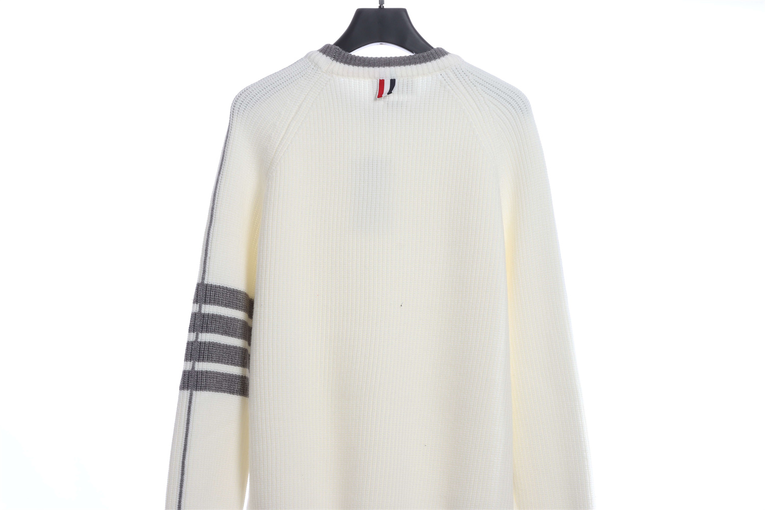 ThomBrowne New Season 22Ss Four-Stripe Pullover Long Sleeve Crewneck Sweater