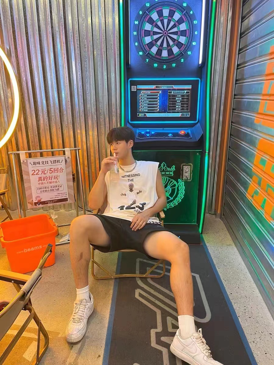 RRR123 x Fear OF God joint black print vest