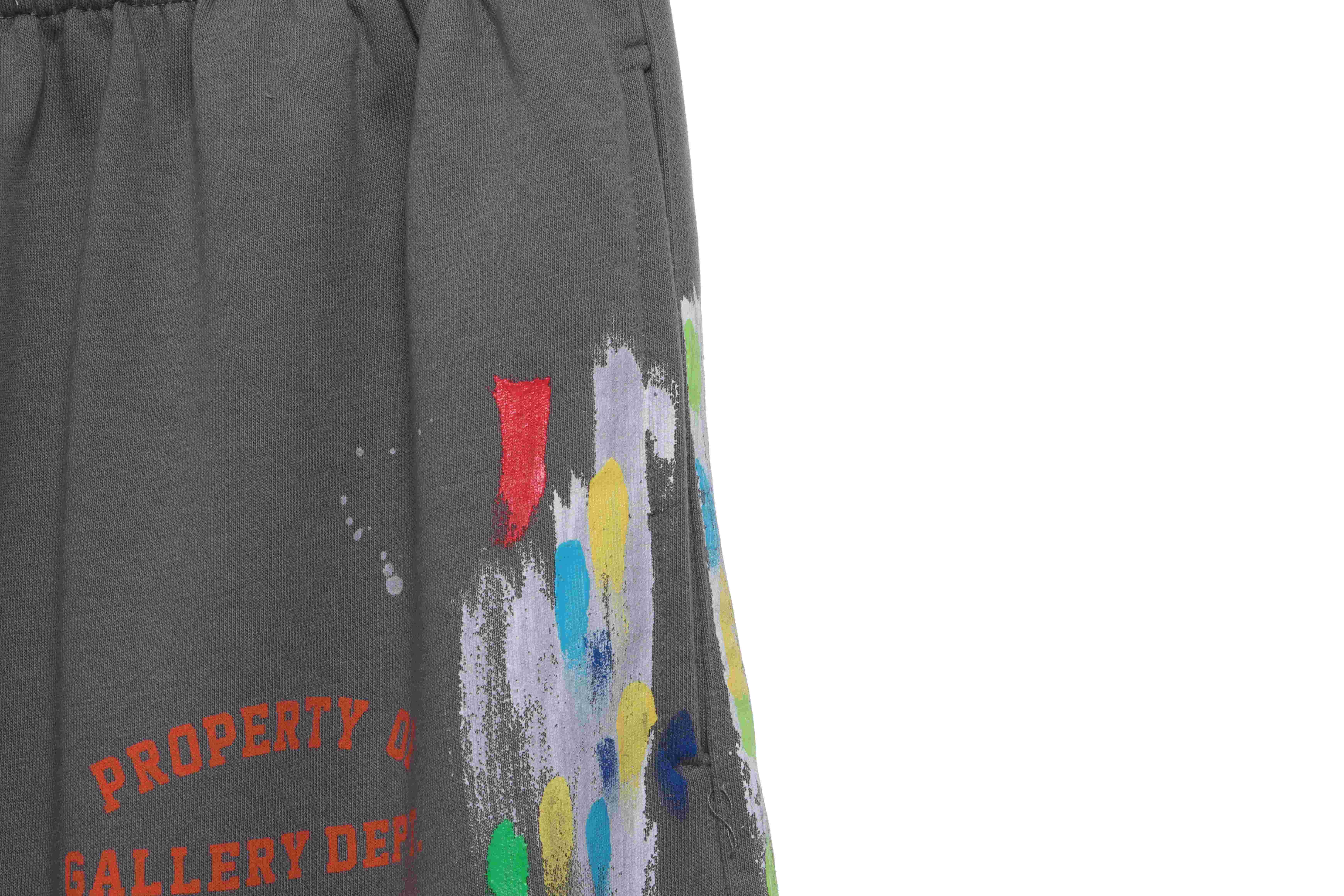 GALLERY DEP hand-painted graffiti splash ink curly edge destruction shorts