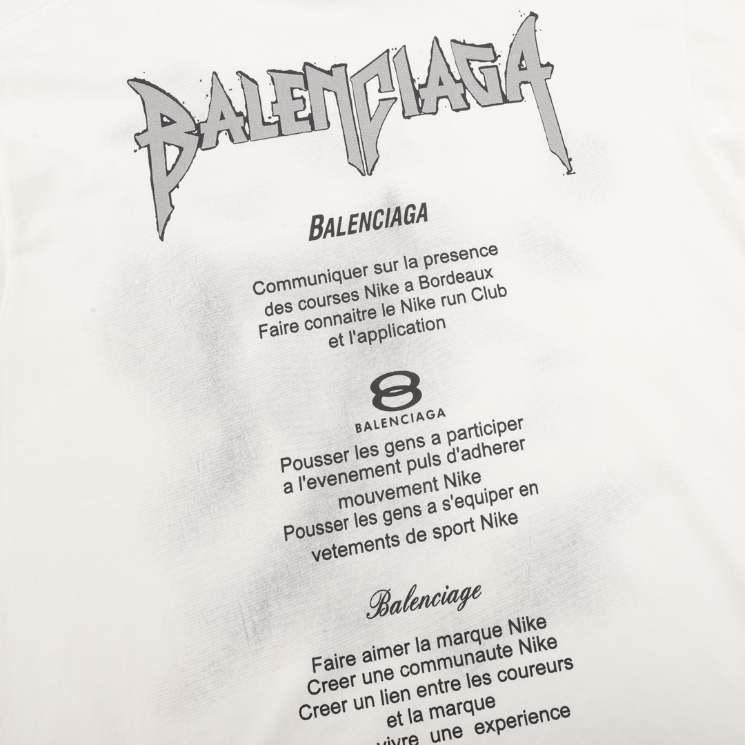 Balancig* Chest letter print T-shirt