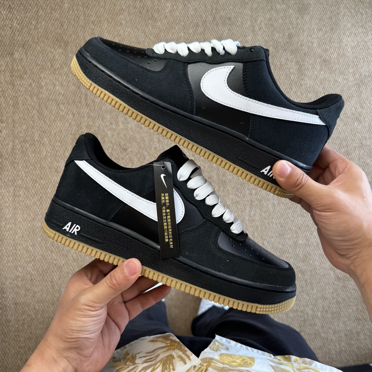 Air Force 1 Low '07 LV8 Black Gum Light Brown White IB6388-001