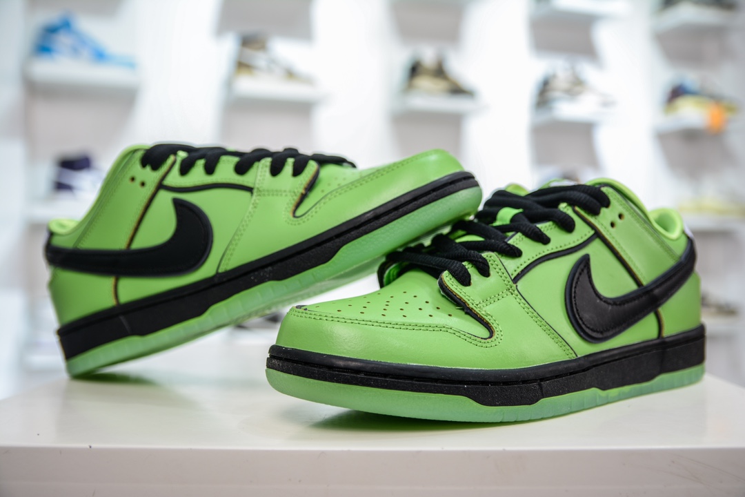 Nike SB Dunk Low The Powerpuff Girls Buttercup FZ8319-300