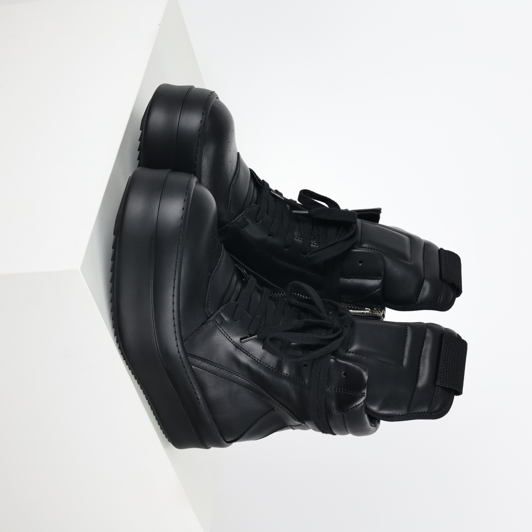 Rick Owens black leather boots