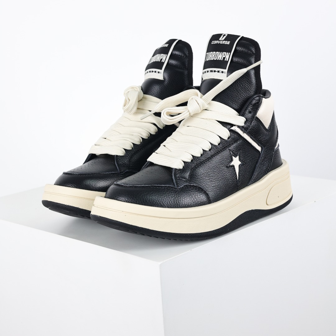 Rick Owens High Black Leather