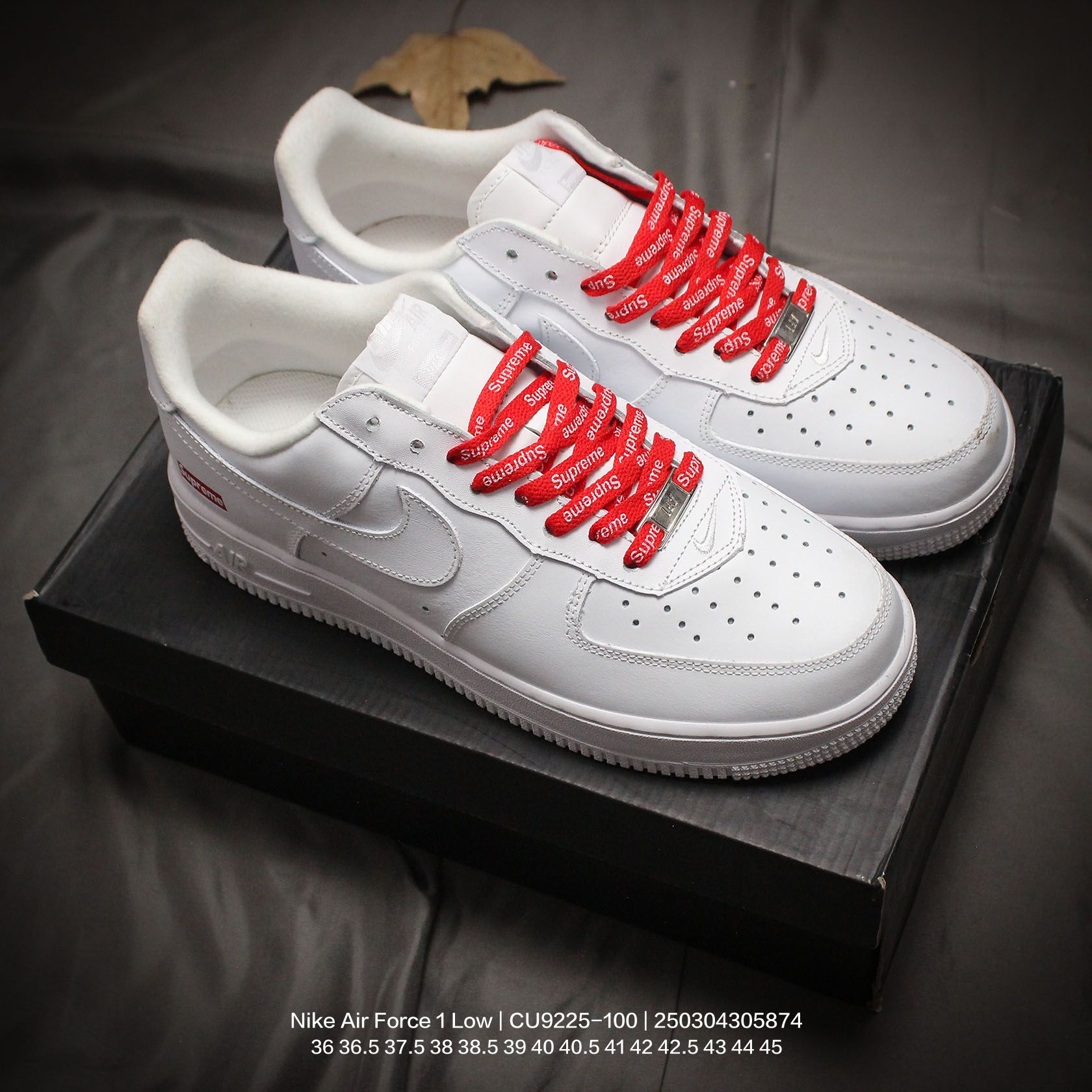 Nike Air Force 1 Low Supreme White  CU9225-100