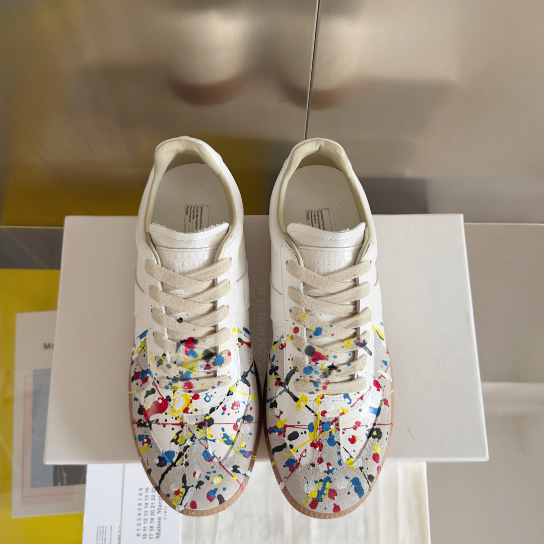 Maison Margiela Paint Replica paint-splatter sneakers white