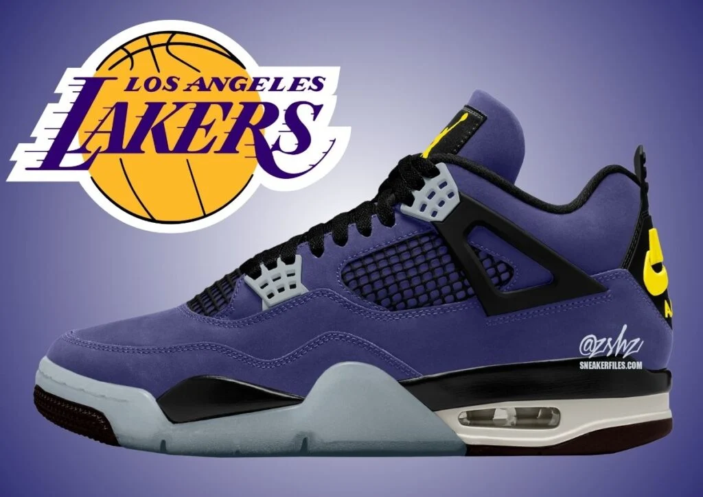 2025 Jordan 4 Lakers Imperial Purple FV5029-500 FV5029-500