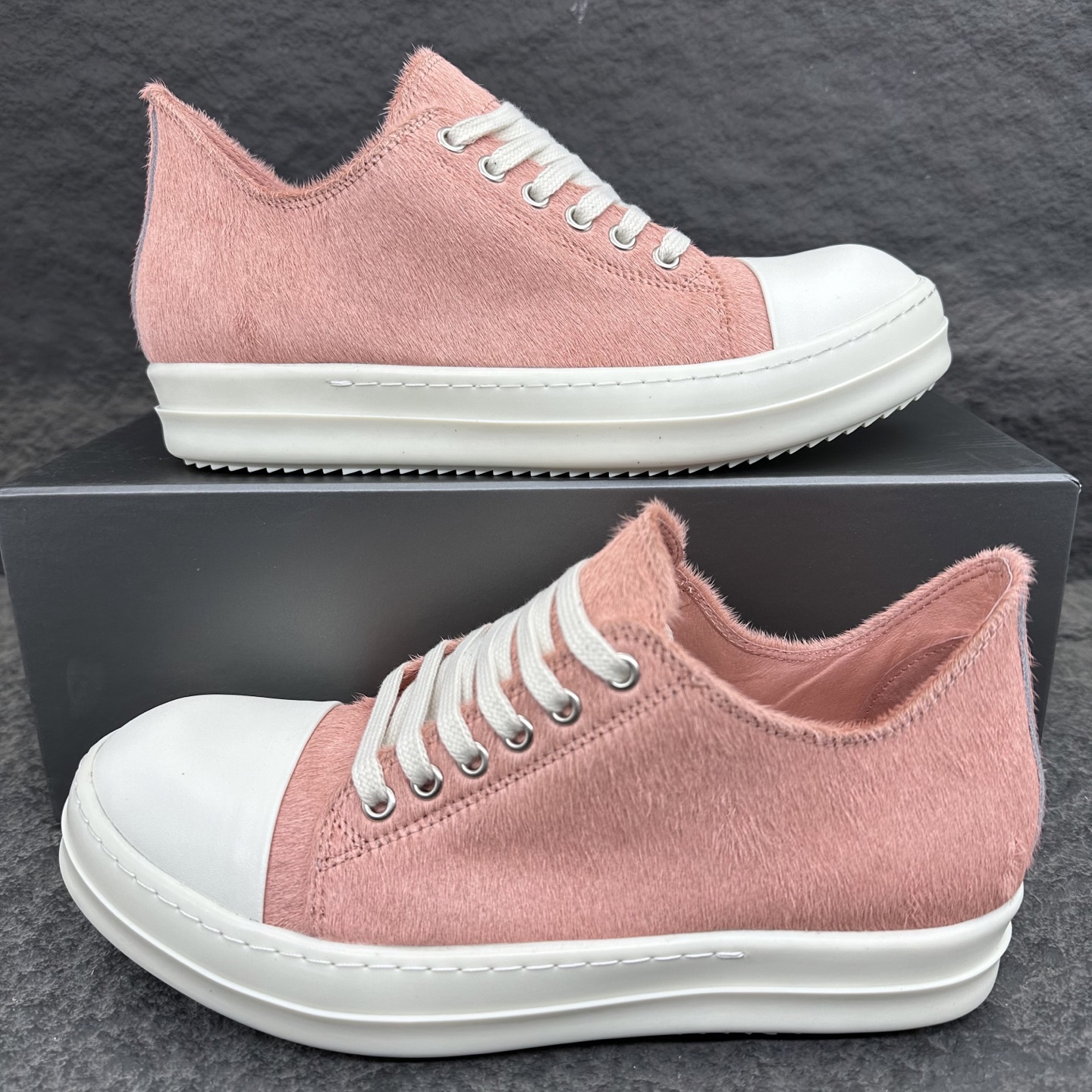 Rick Owens low pink canvas
