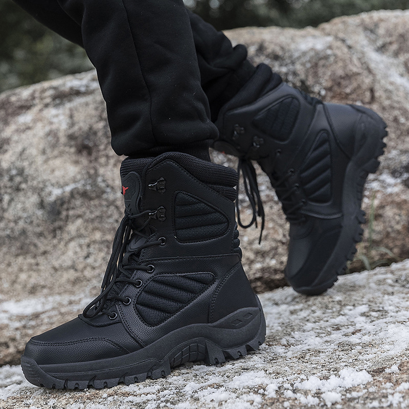 Winter outdoor tactical boots combat boots men's high boots hiking boots outdoor desert desert boots