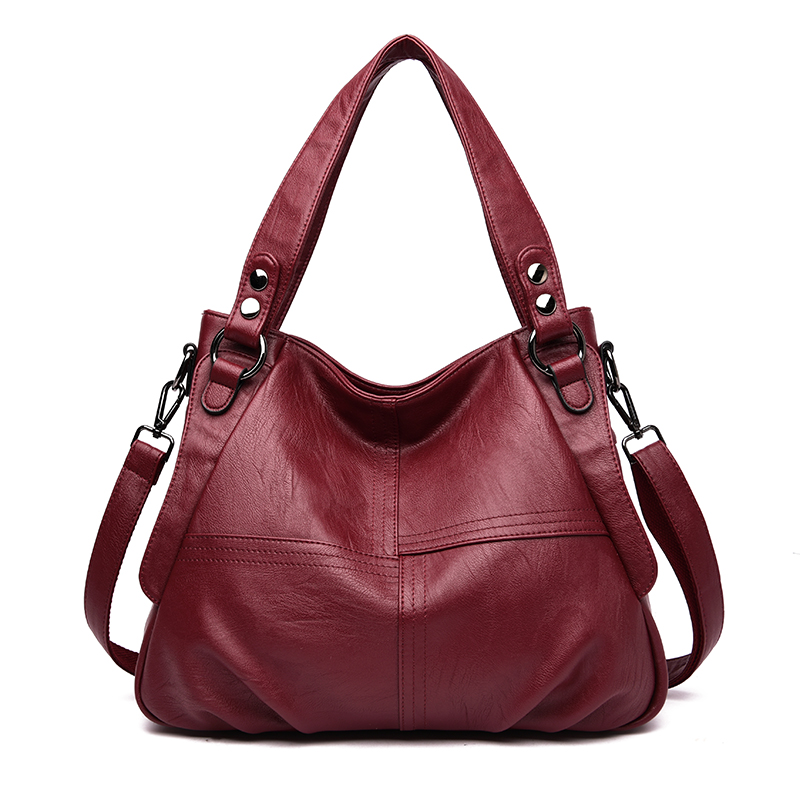 Women's Bags Autumn and Winter Women's Casual Shoulder Large Bag Large Capacity Soft Leather Tote Bag Versatile Cowhide Crossbody Bag