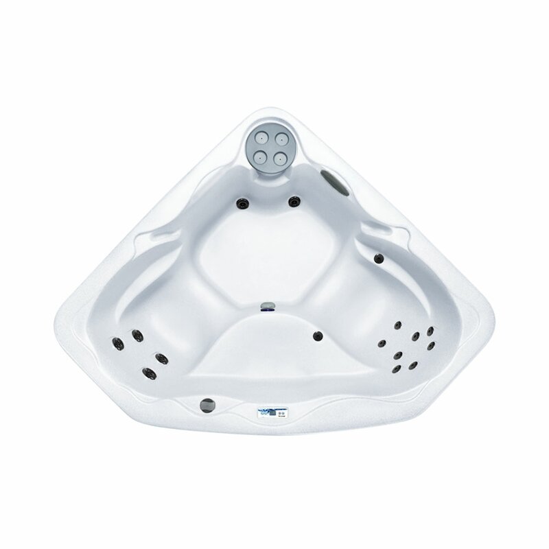Lifesmart Spas 3 - Person 17 - Jet Plug And Play Hot Tub with Ozonator in Espresso