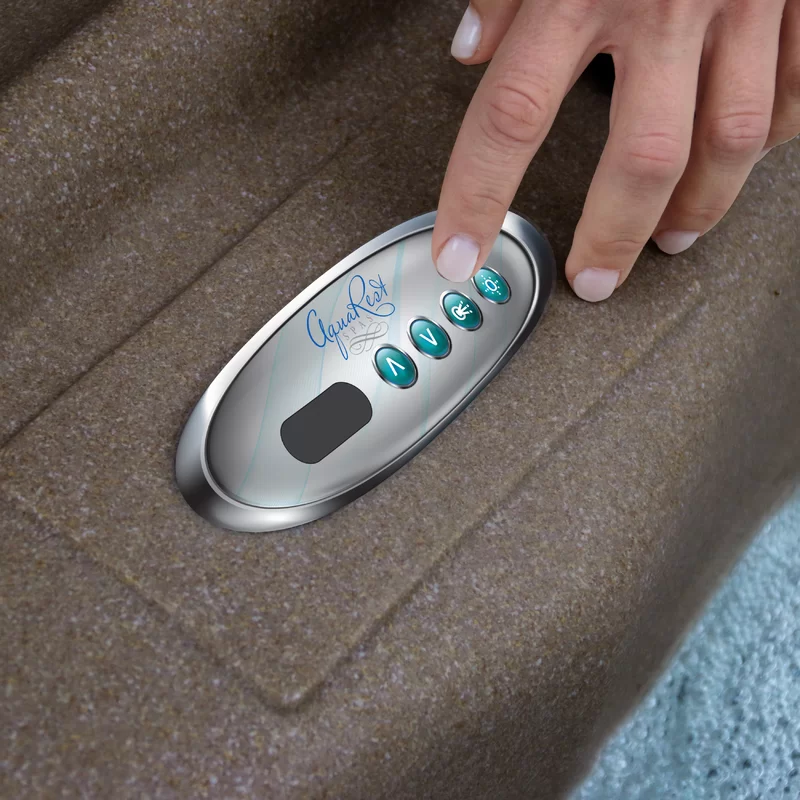 Aquarest Spas,Jet Square Plug And Play Hot Tub with Ozonator