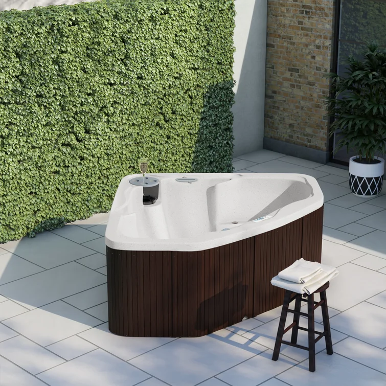 Lifesmart Spas 3 - Person 17 - Jet Plug And Play Hot Tub with Ozonator in Espresso