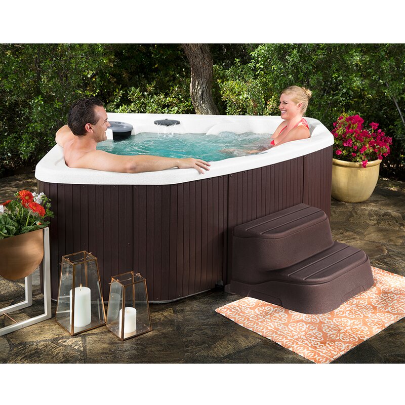 Lifesmart Spas 3 - Person 17 - Jet Plug And Play Hot Tub with Ozonator in Espresso