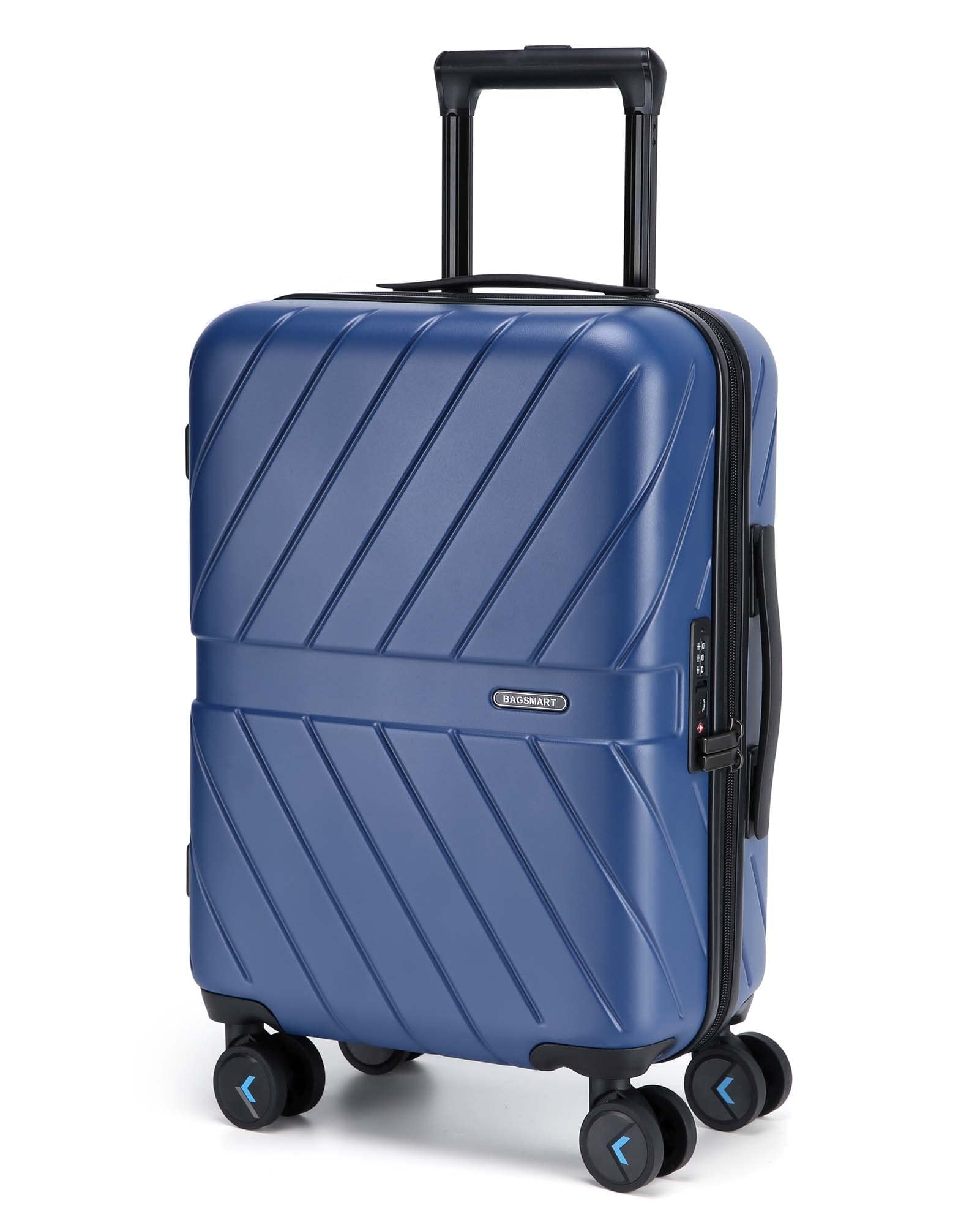 BAGSMART Hardside Carry On Luggage Suitcase, 22
