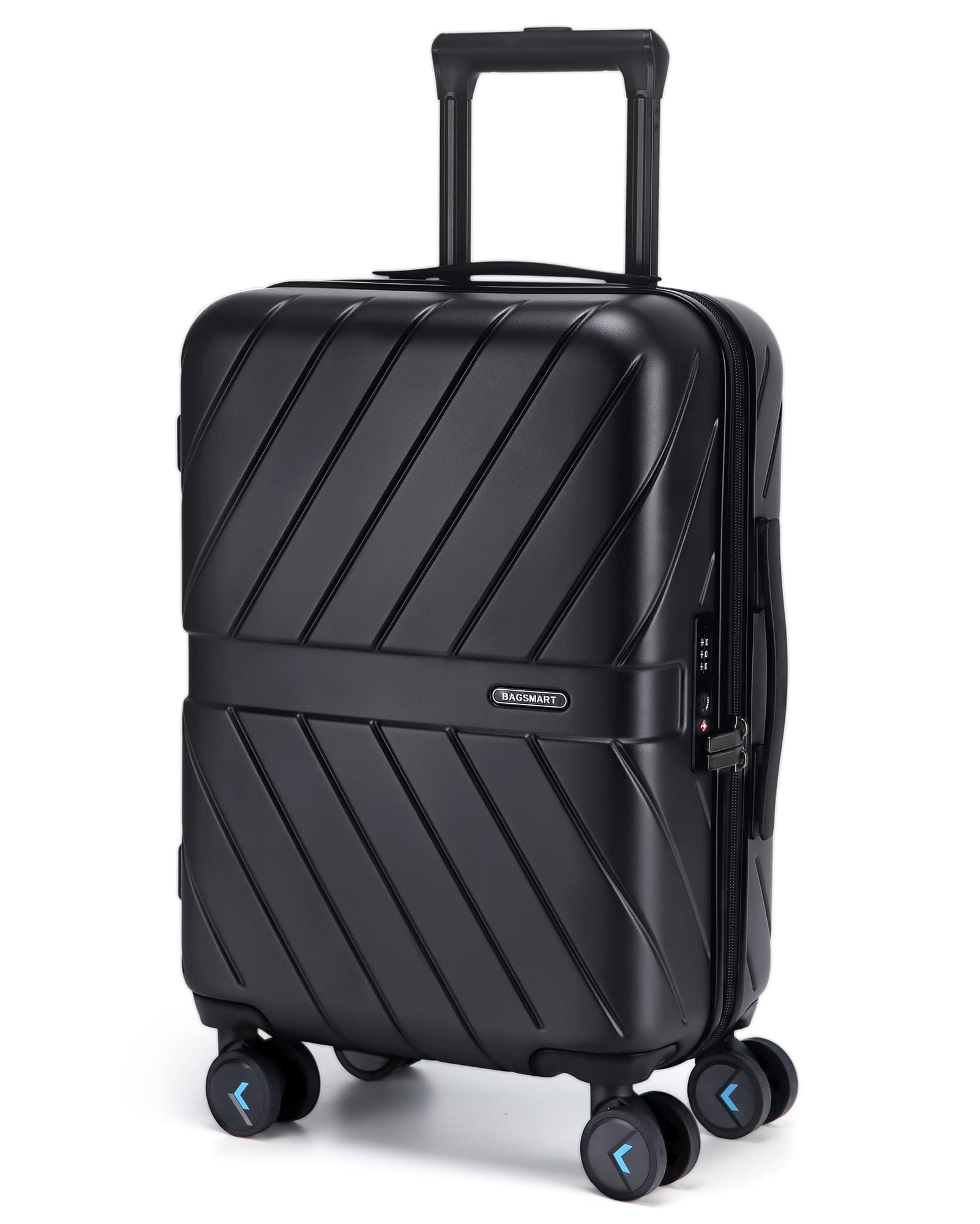 BAGSMART Hardside Carry On Luggage Suitcase, 22