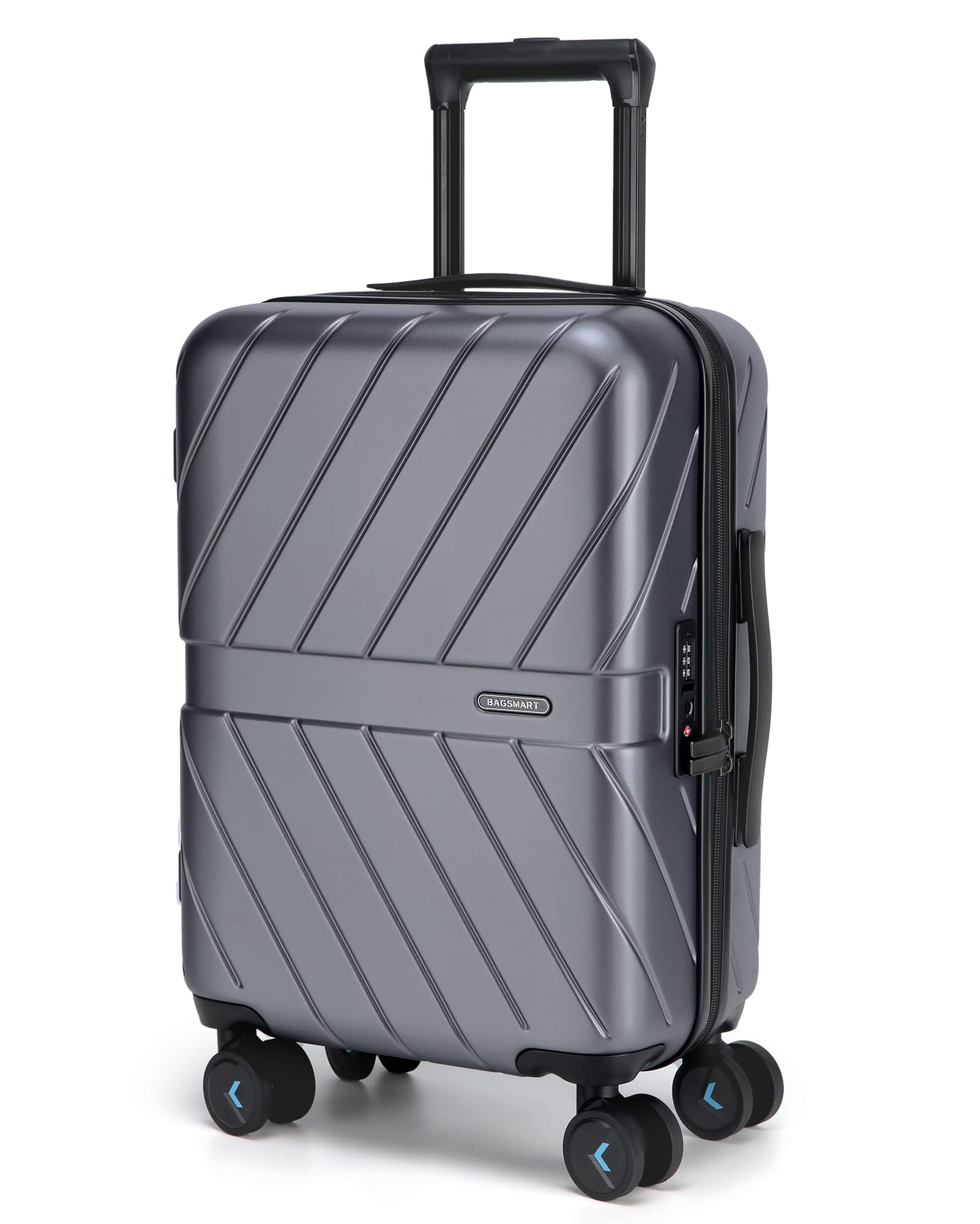 BAGSMART Hardside Carry On Luggage Suitcase, 22