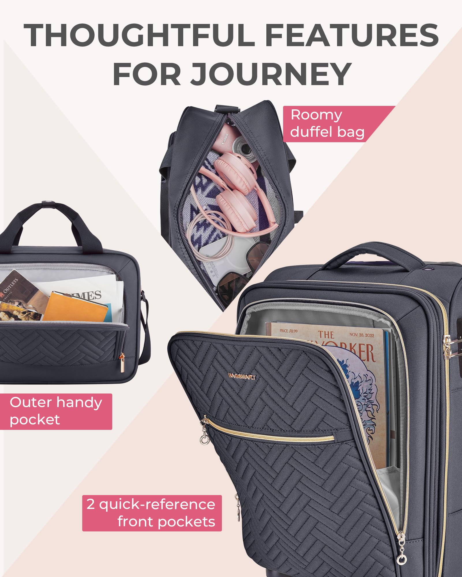 BAGSMART 2 Piece Luggage Set 21