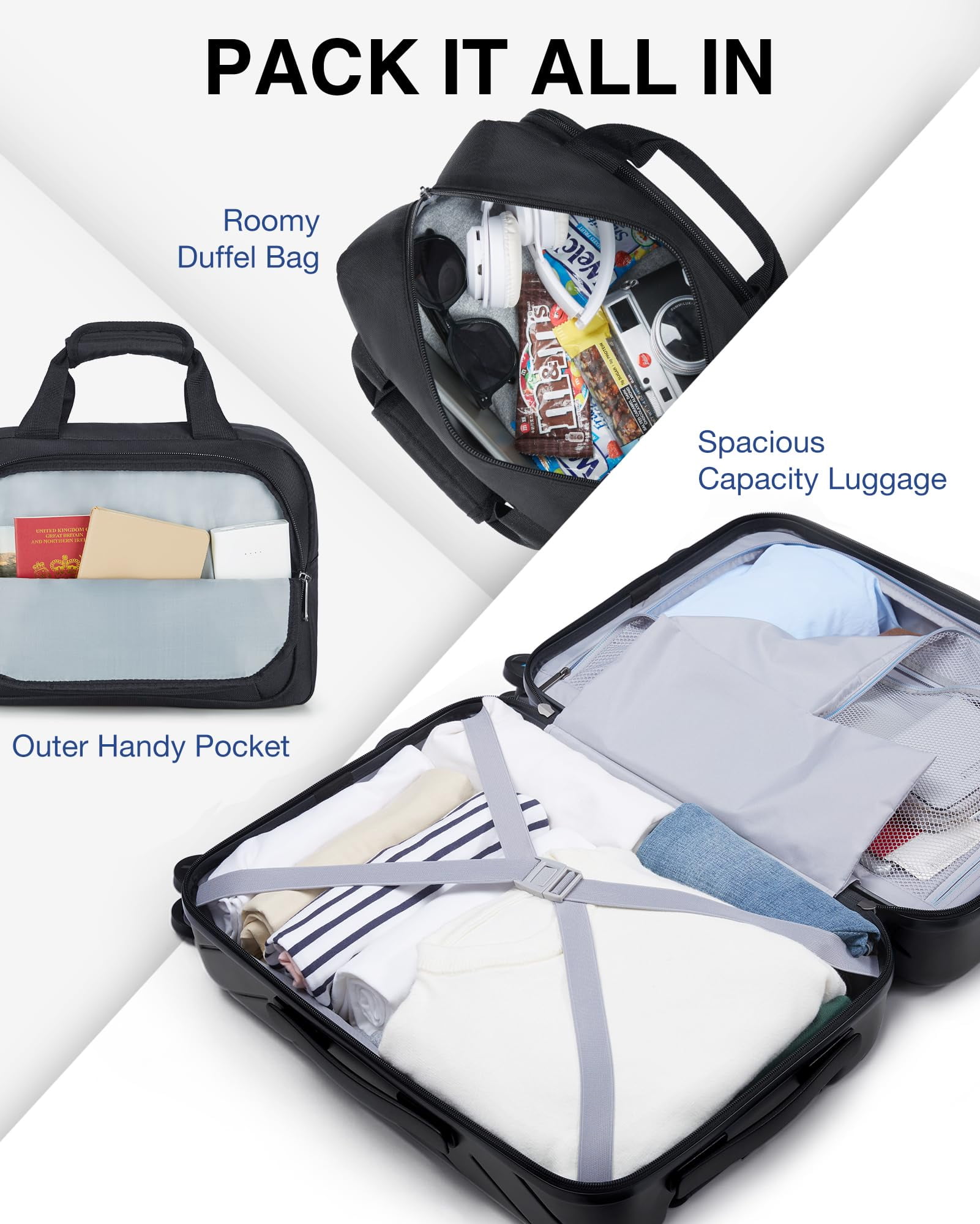 BAGSMART 2 Piece Luggage Set 22