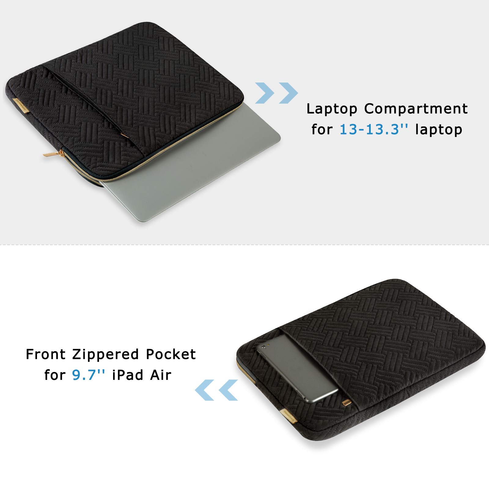 BAGSMART Laptop Sleeve Case for 13-13.3