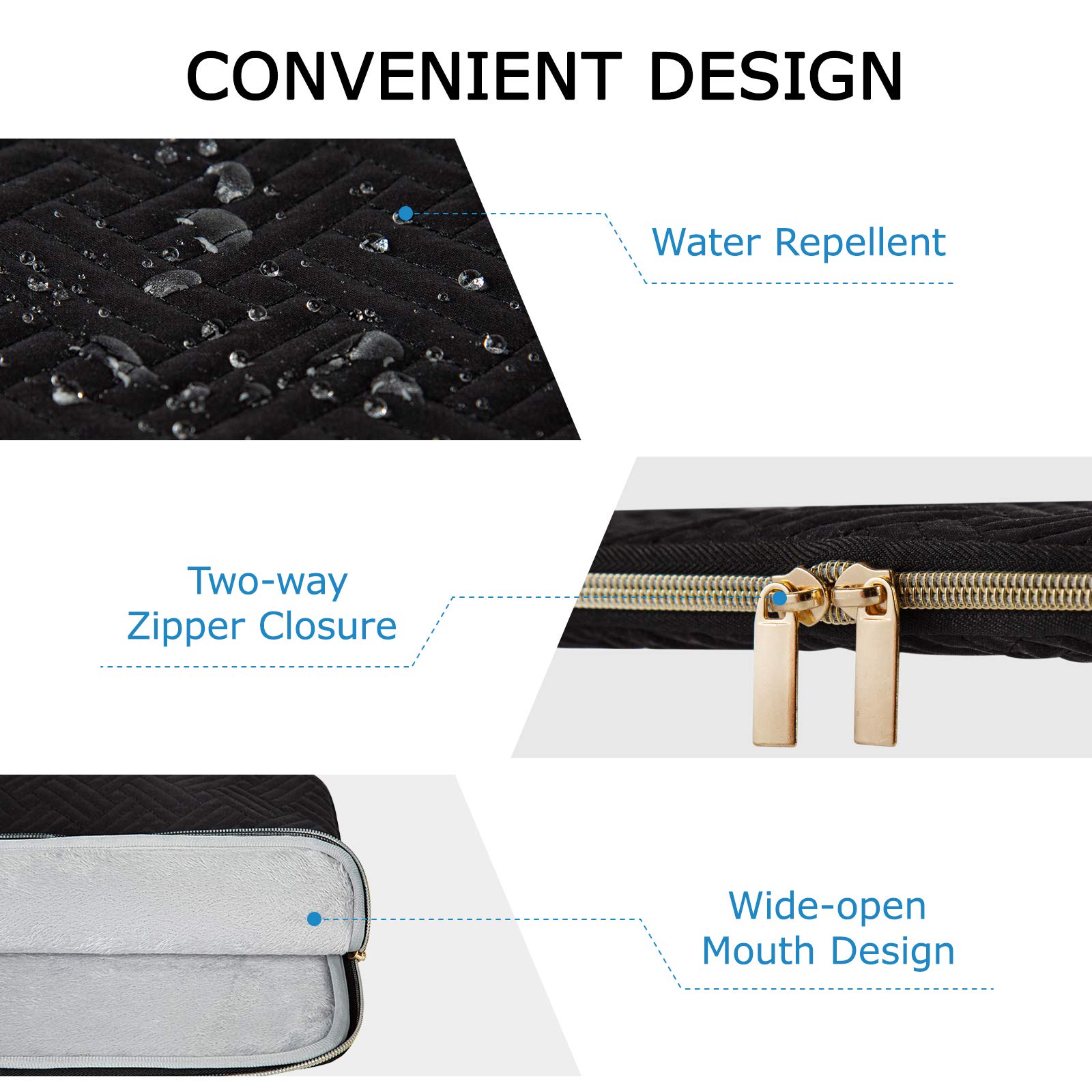 BAGSMART Laptop Sleeve Case for 13-13.3