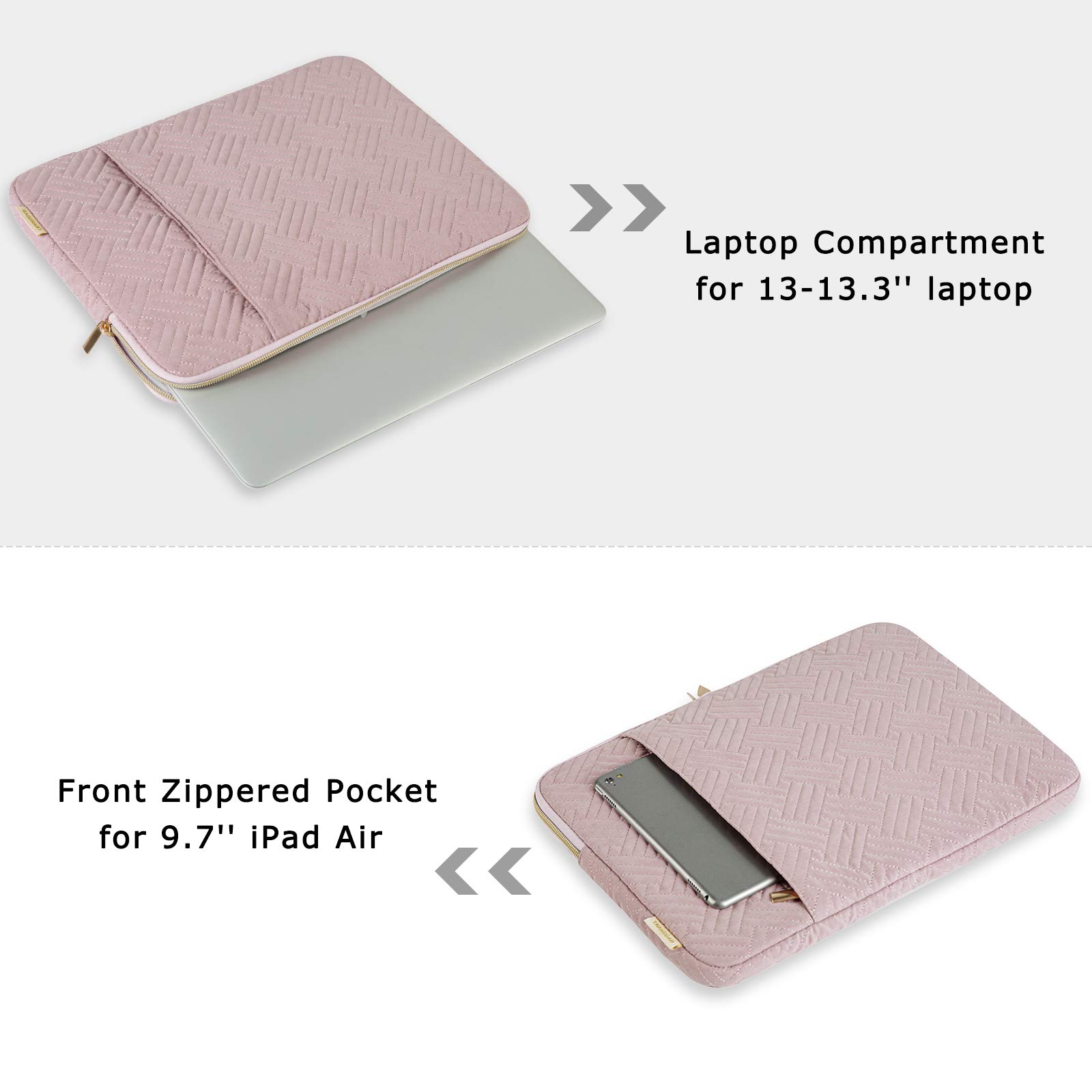 BAGSMART Laptop Sleeve Case for 13-13.3
