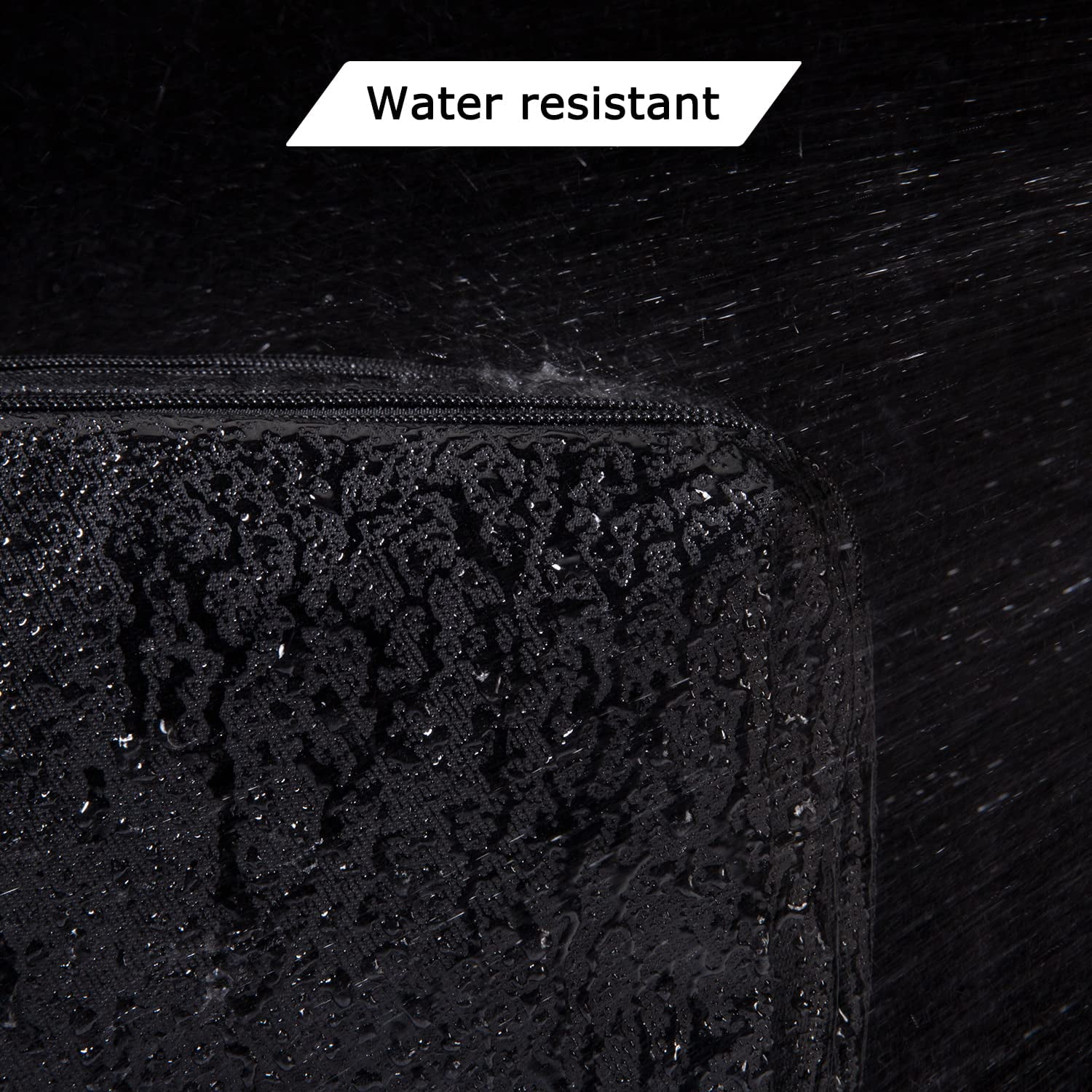 BAGSMART Basic Toiletry Bag for Men & Women, Travel Makeup Cosmetic Bag, Water-resistant Dopp Kit Shaving Pouch Organizer for Toiletries Accessories, Black