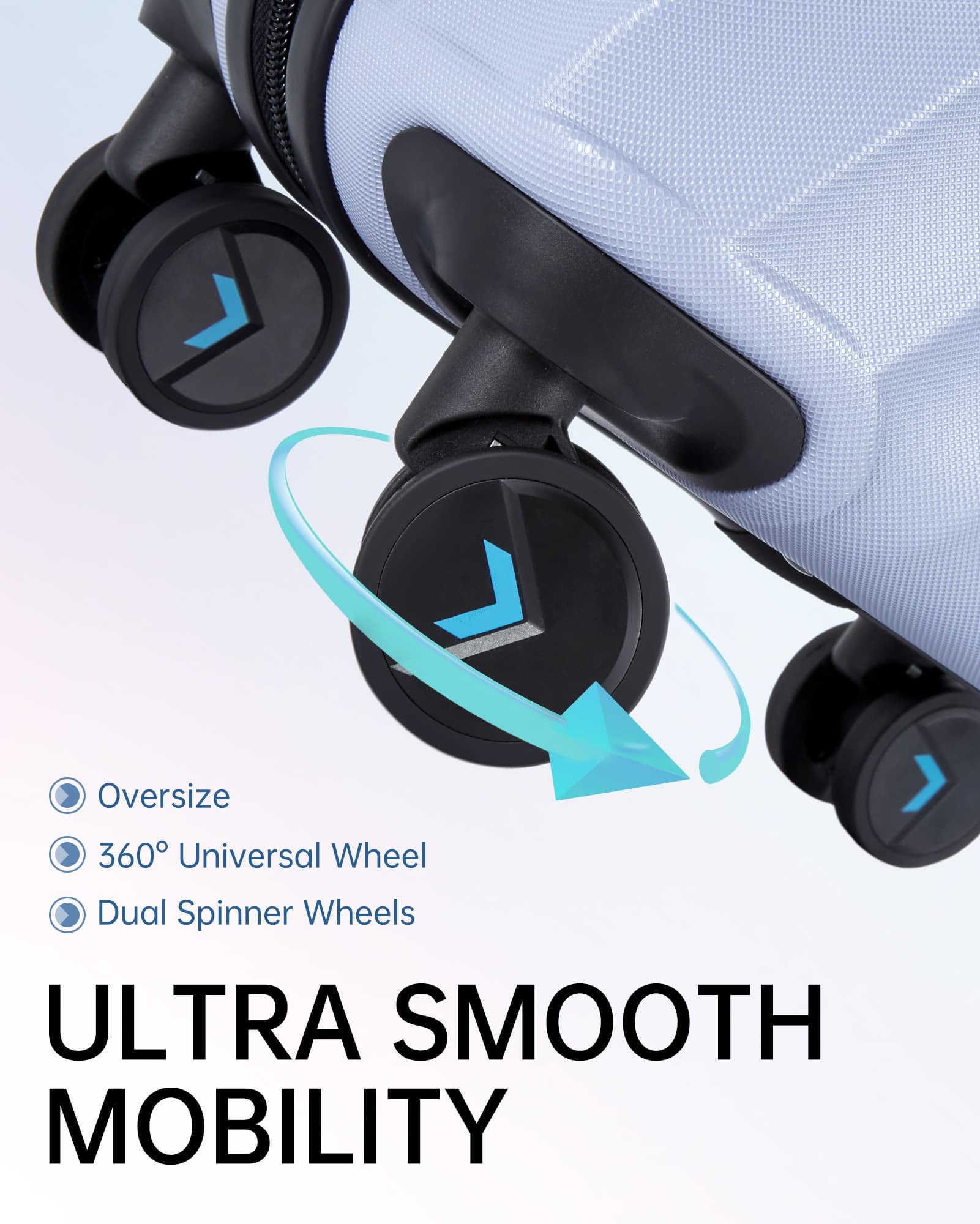 BAGSMART Hardside Carry On Luggage, 22