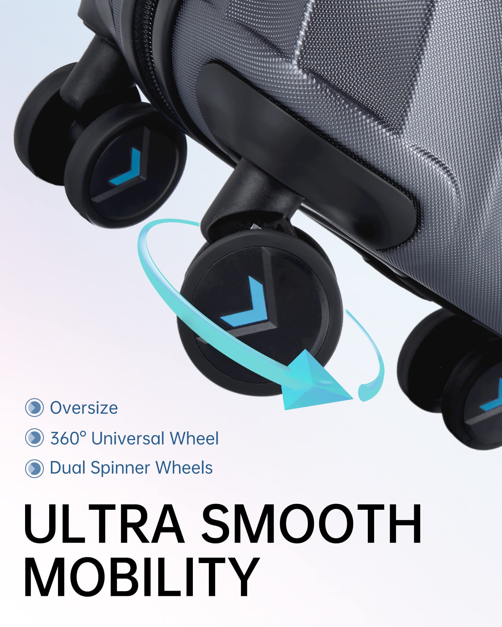 BAGSMART Hardside Carry On Luggage, 22