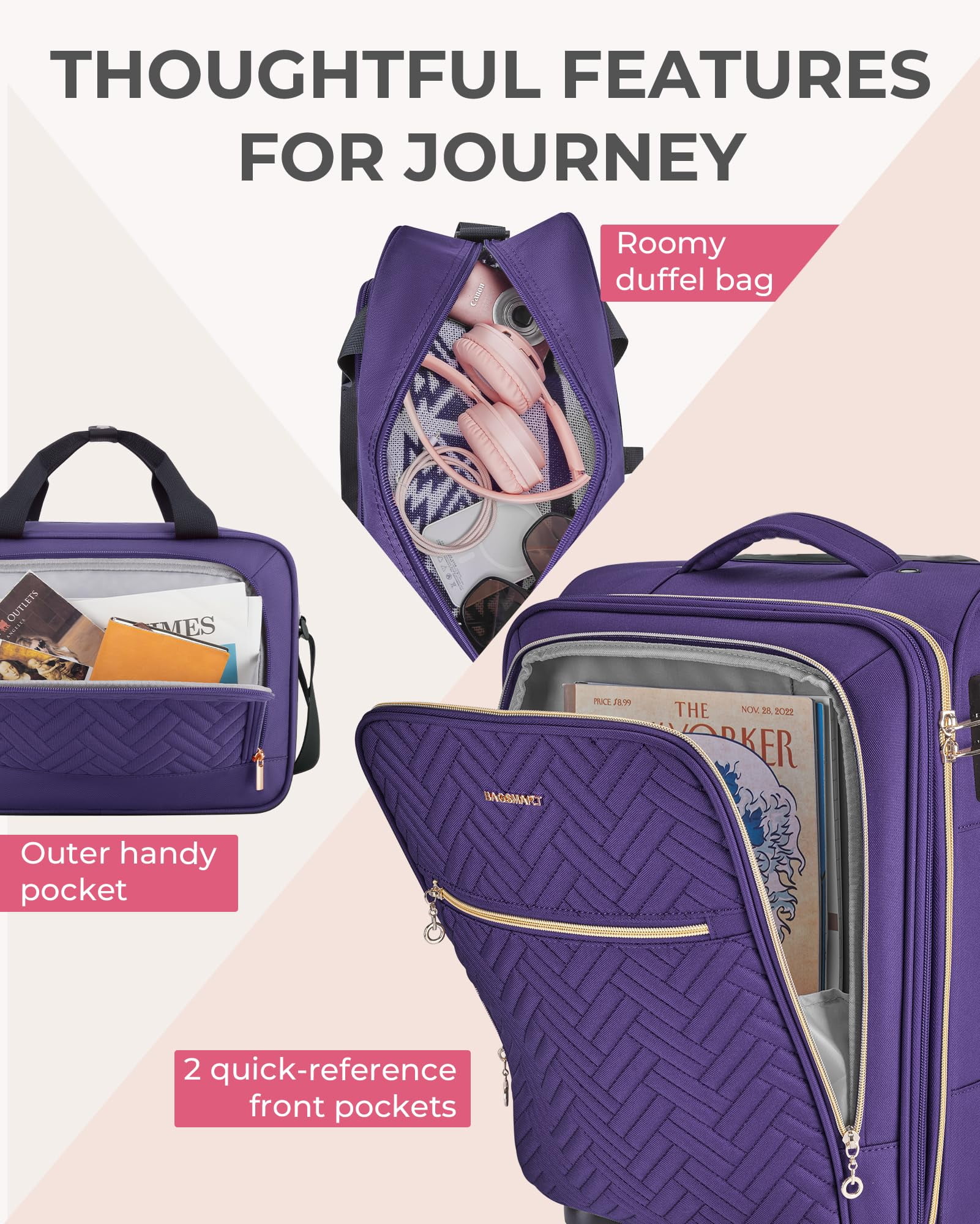 BAGSMART 2 Piece Luggage Set 21