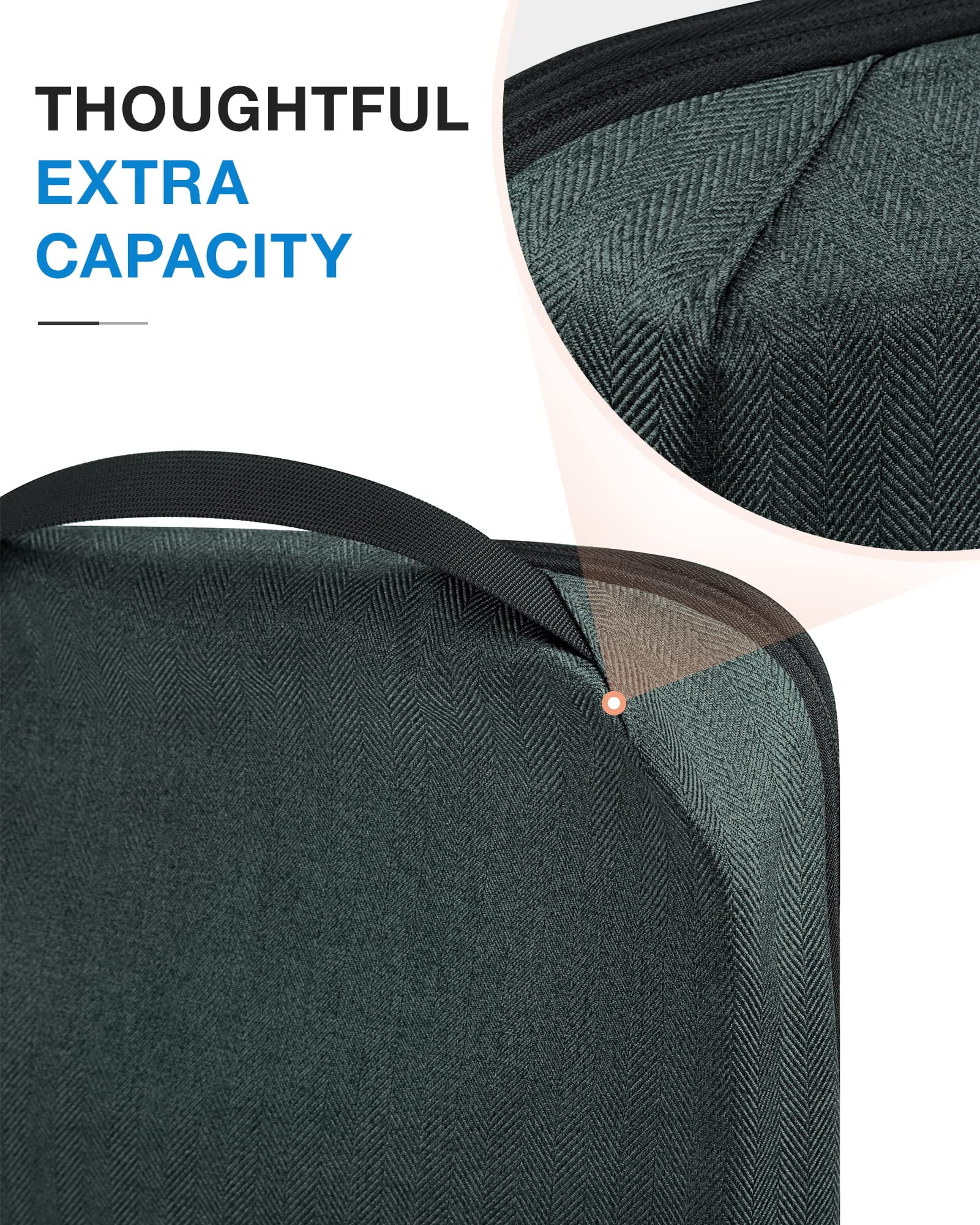 BAGSMART Compression Packing Cubes for Travel, 6 Set Expandable Foldable Lightweight Luggage Suitcase Organizers Storage Bags for Travel Accessories Essentials, Green