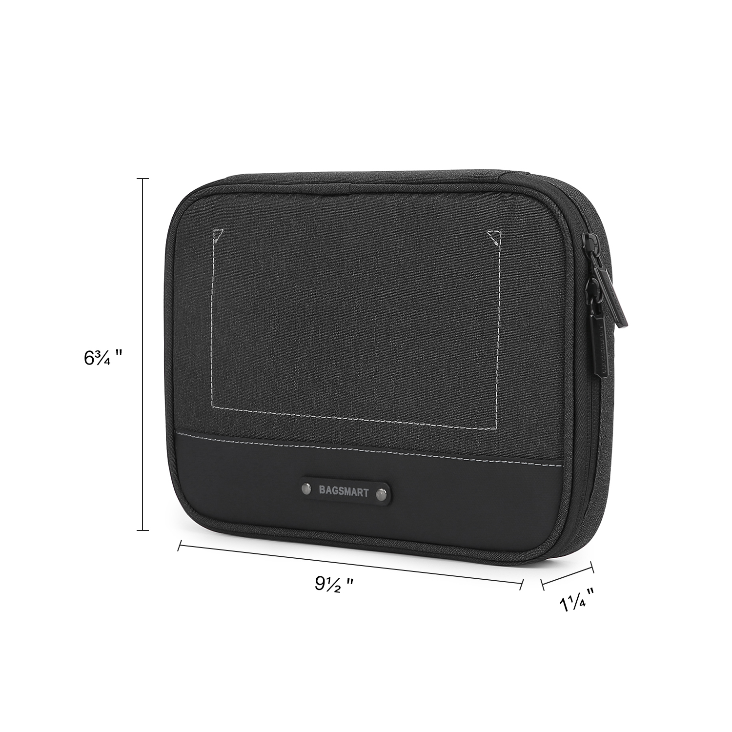 BAGSMART Electronics Organizer Travel Cable Organizer Bag Accessories Case, Waterproof Portable Cable Storage Pouch for Cord, Charger, Flash Drive, Phone, Ipad Mini, SD Card, Black