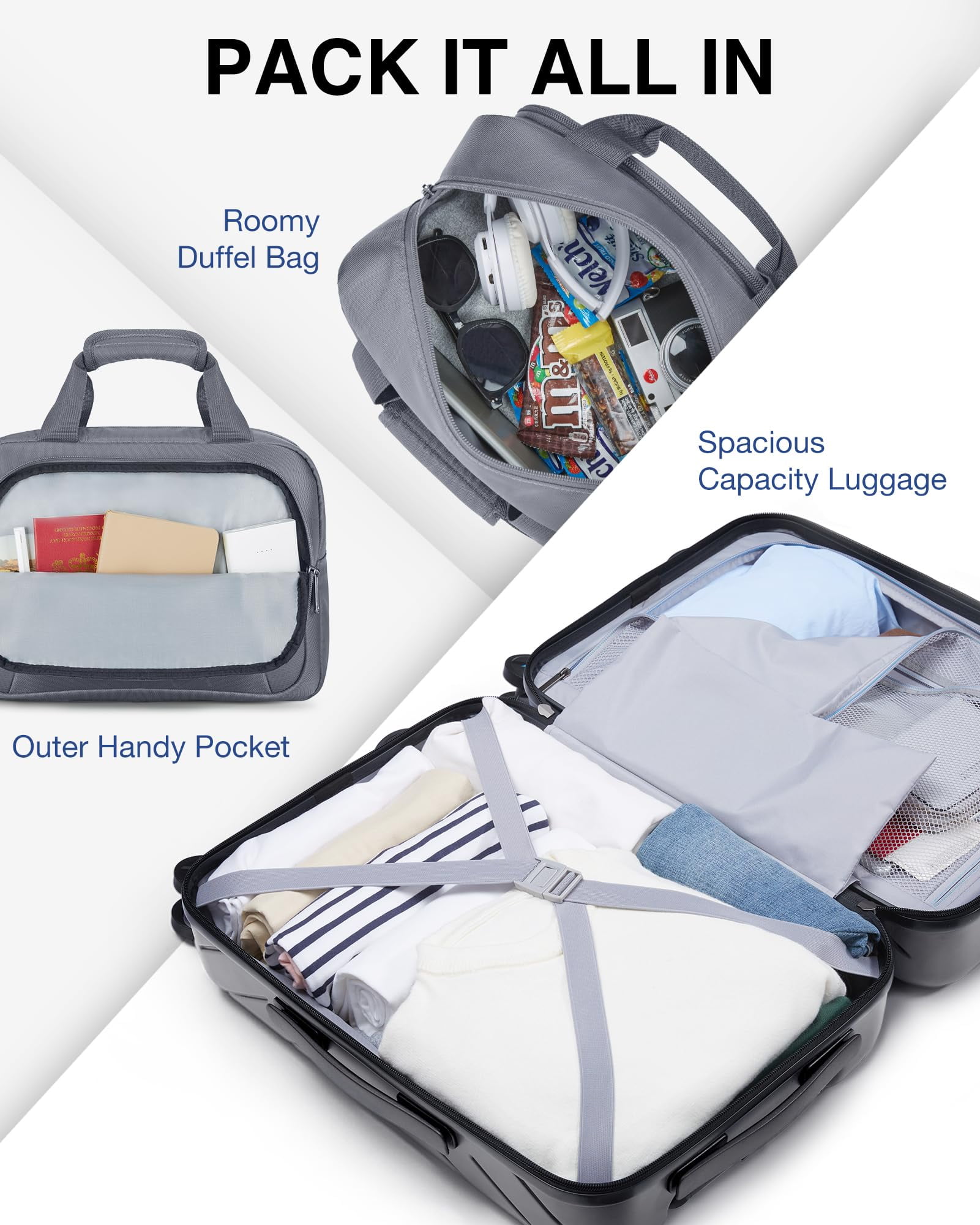 BAGSMART 2 Piece Luggage Set 22