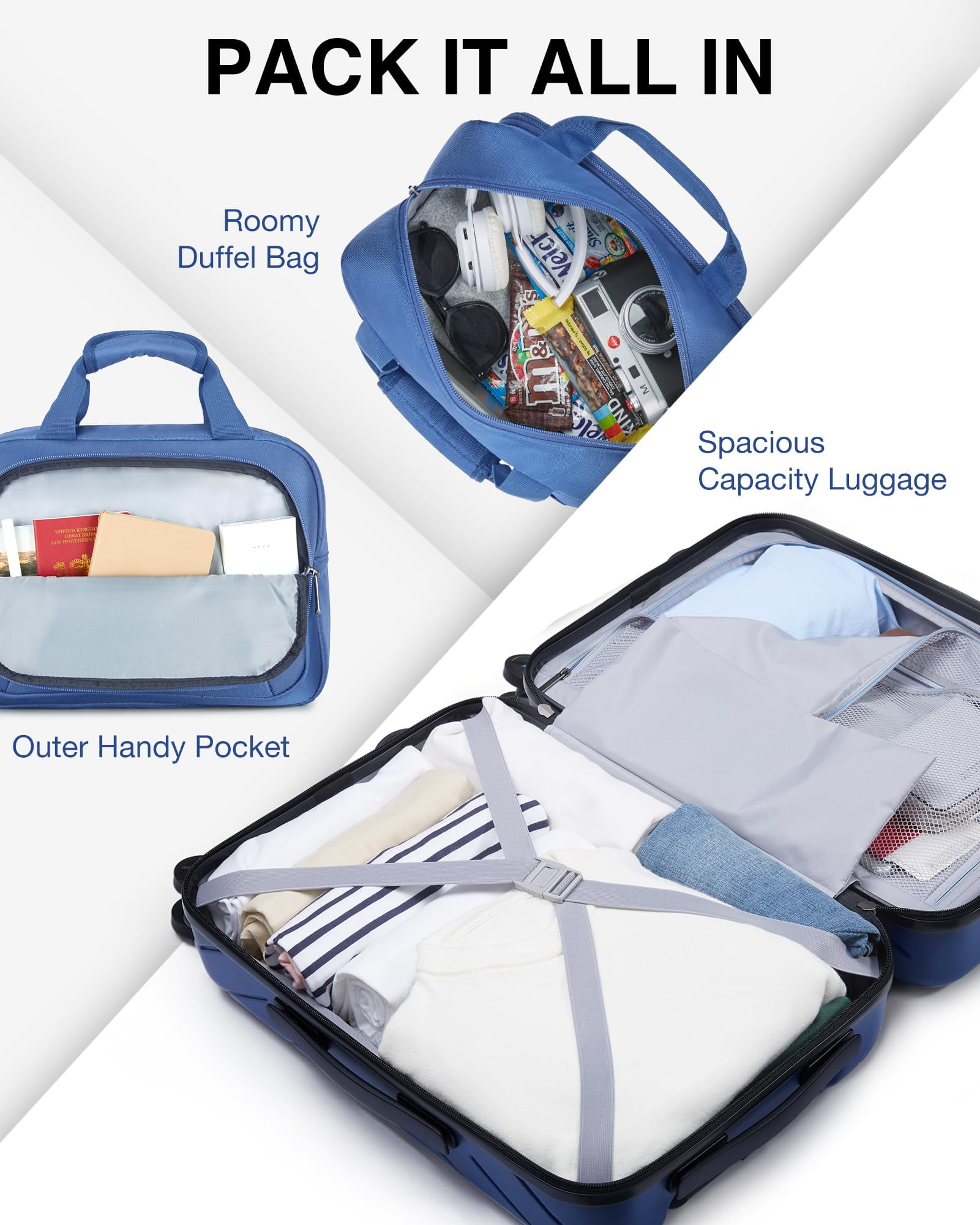 BAGSMART 2 Piece Luggage Set 22