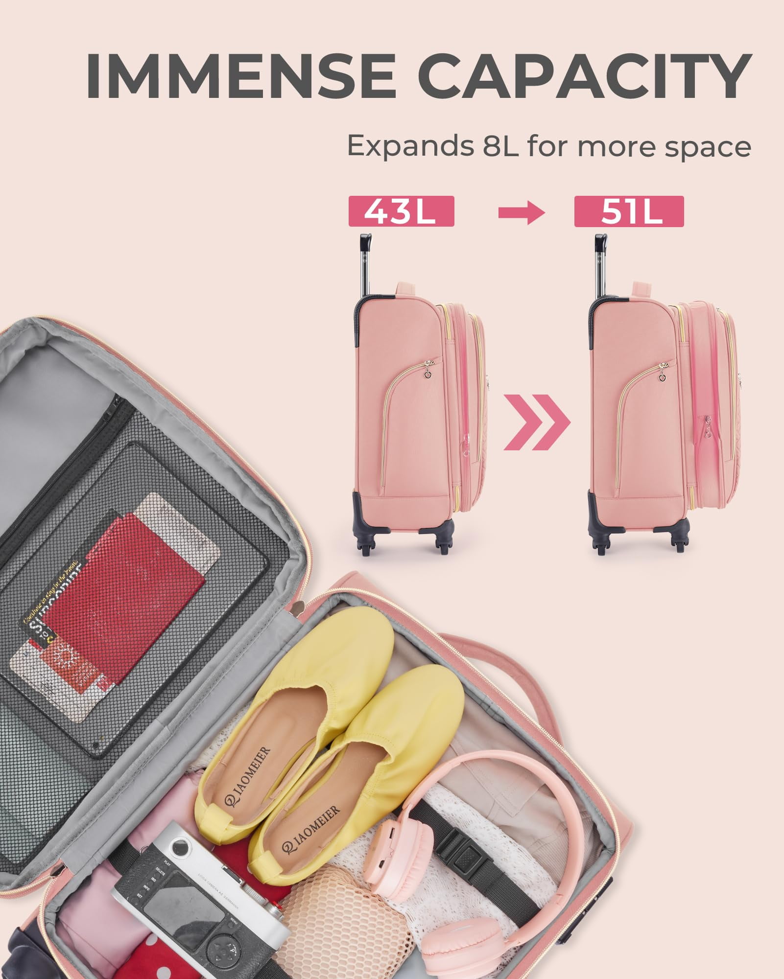 BAGSMART 2 Piece Luggage Set 21