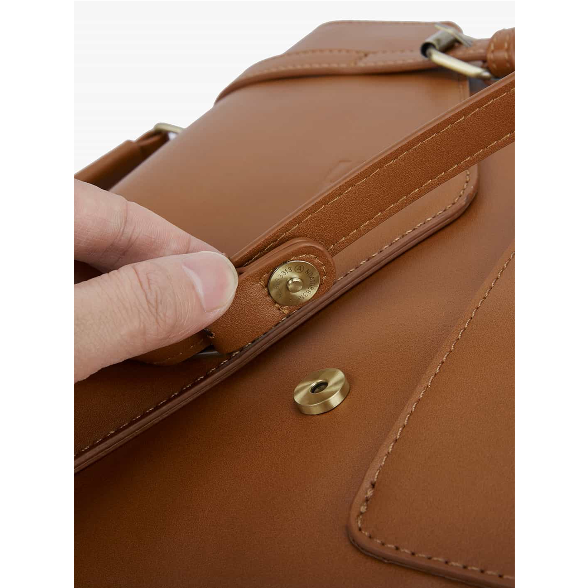 BAGSMART Leather Vintage Women Backpack for Laptop 14 inch Computer Bag for College Bookbag Work Business Casual Travel Daypack, Brown