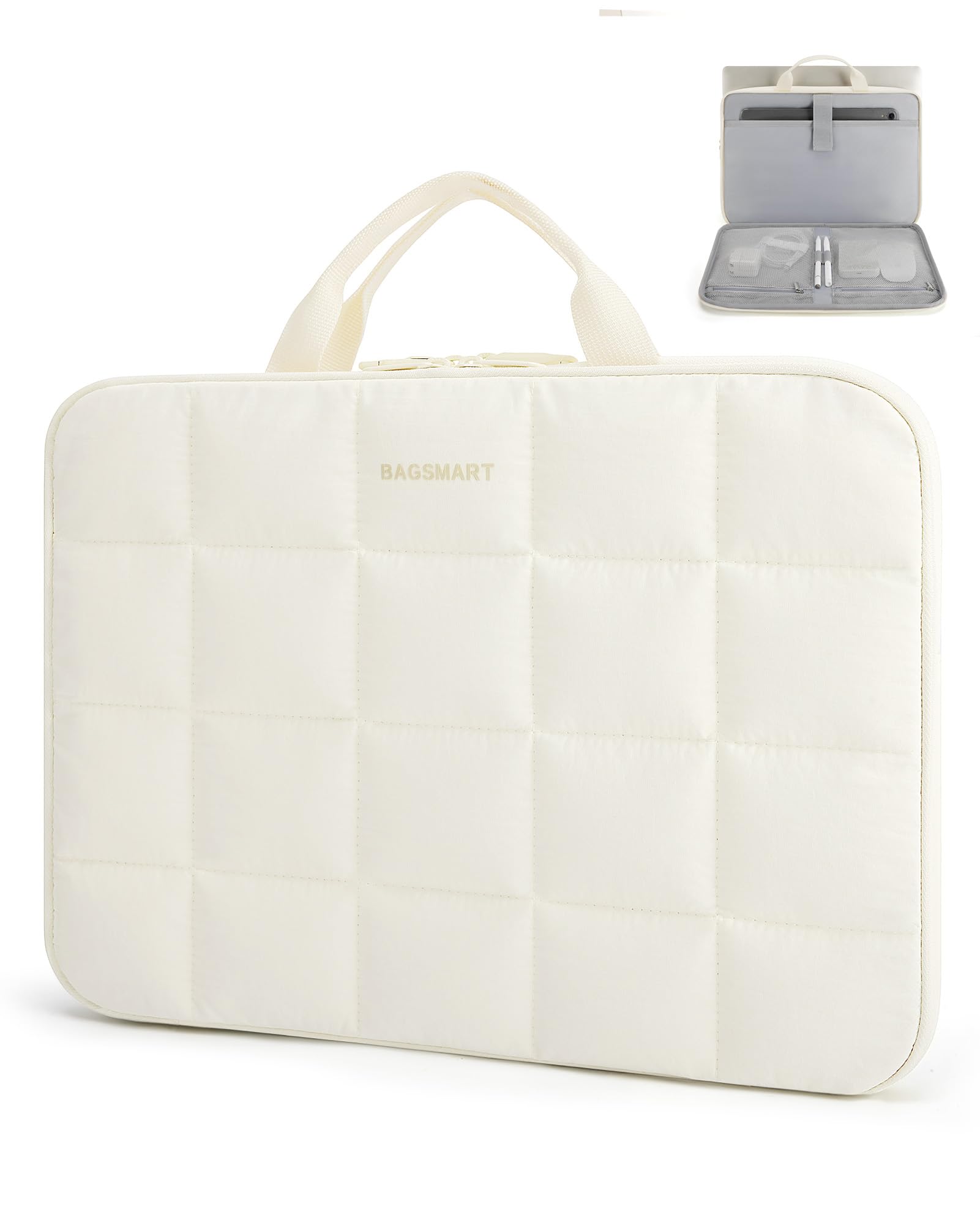 BAGSMART Upgrade Laptop Sleeve Bag with Anti-theft Zipper, 13