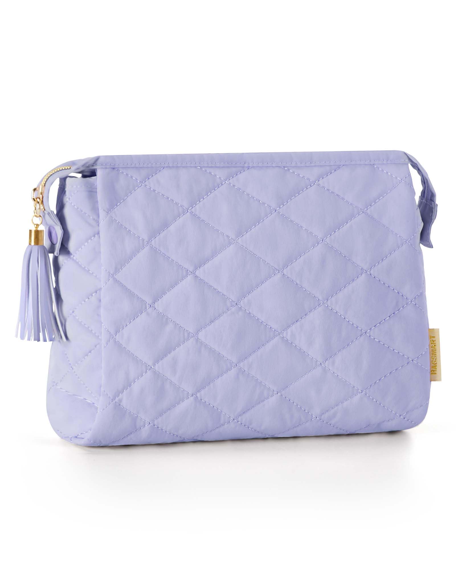 BAGSMART Makeup Bag Cosmetic Pouch Large Capacity Travel Toiletry Bag Organizer Case Accessories for Women Girls, Lilac Purple