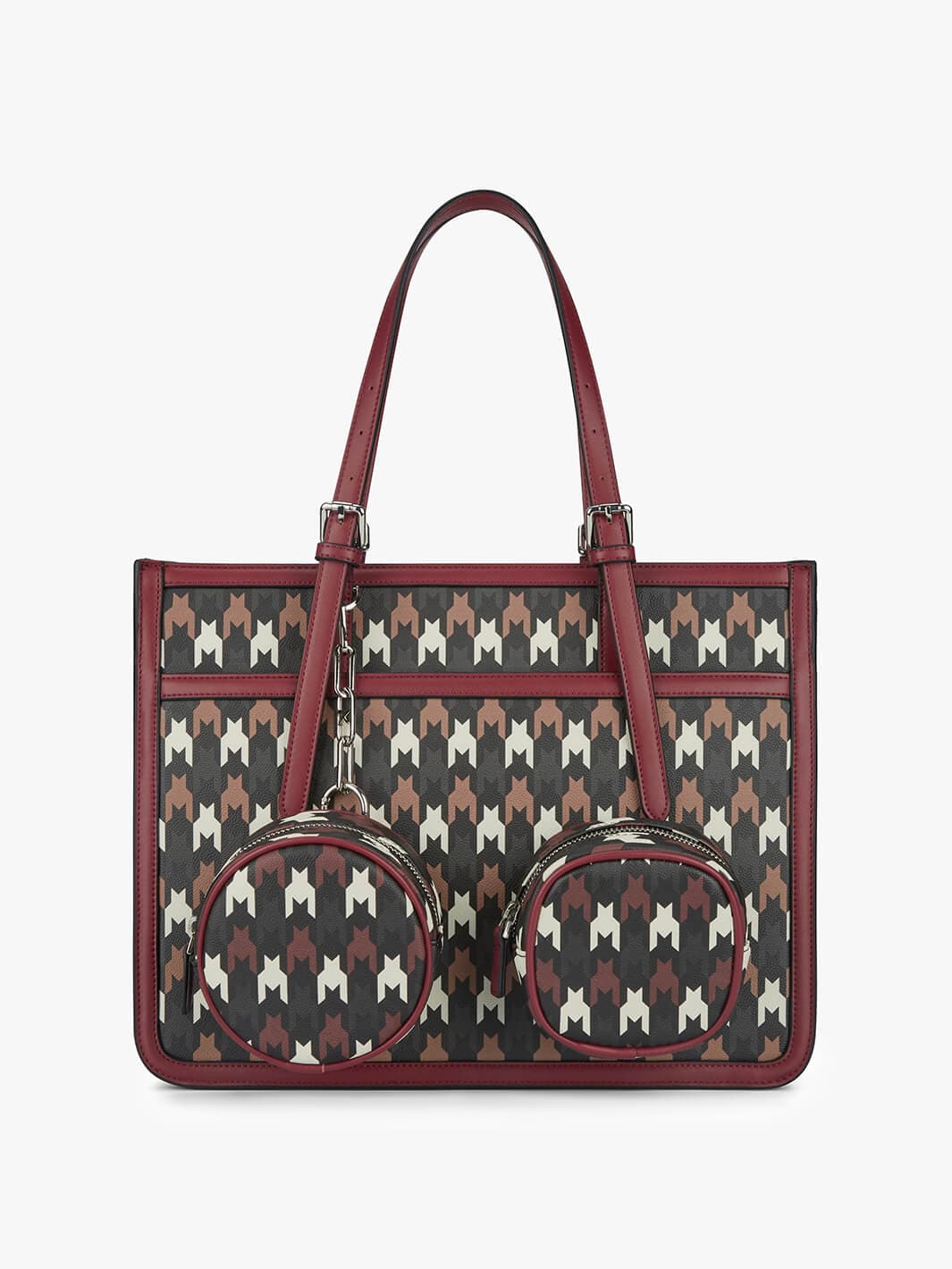 ECOSUSI Laptop Bag For 13 Inch Computer, Printed Pattern Tote Bag Computer Purse For Business Office Work, Red